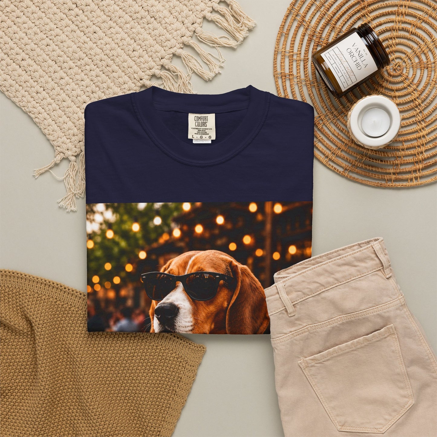 Beagle Pub T-Shirt – Sunglasses & Stout Dog Graphic Tee