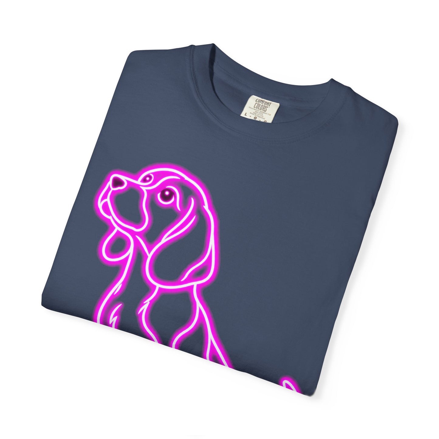 Beagle T-shirt - Neon Purple Patient Hound