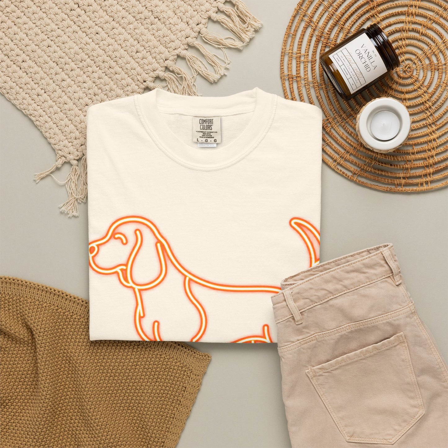 Beagle - Neon Orange Hound