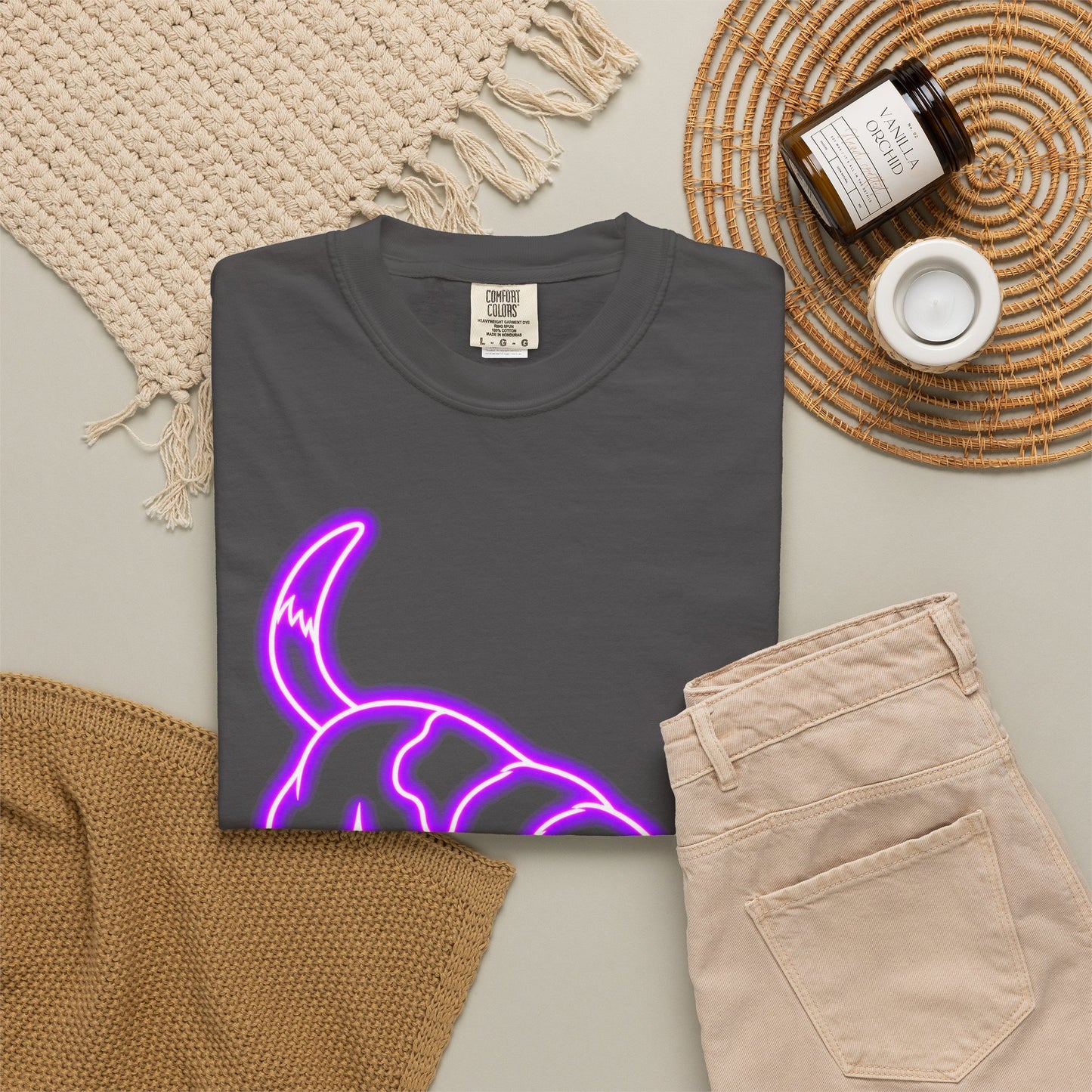 Beagle T-shirt - Neon Purple Tracker Hound