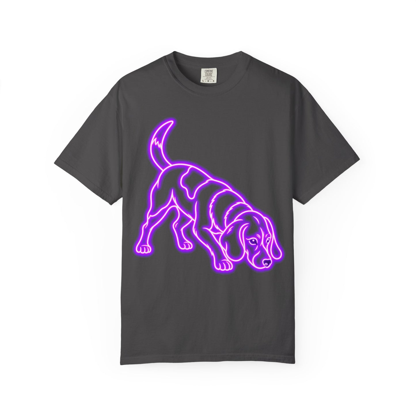Beagle T-shirt - Neon Purple Tracker Hound