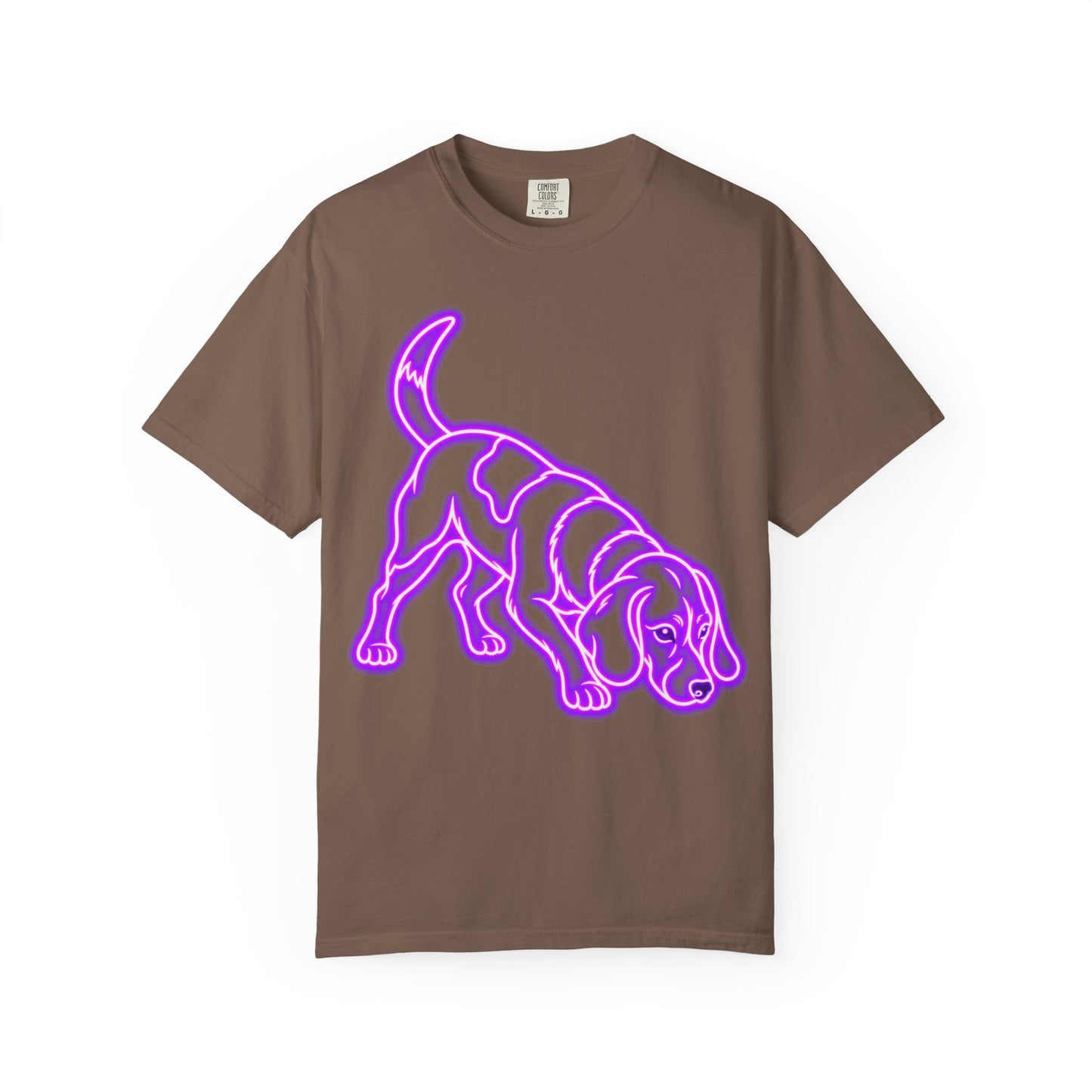 Beagle T-shirt - Neon Purple Tracker Hound