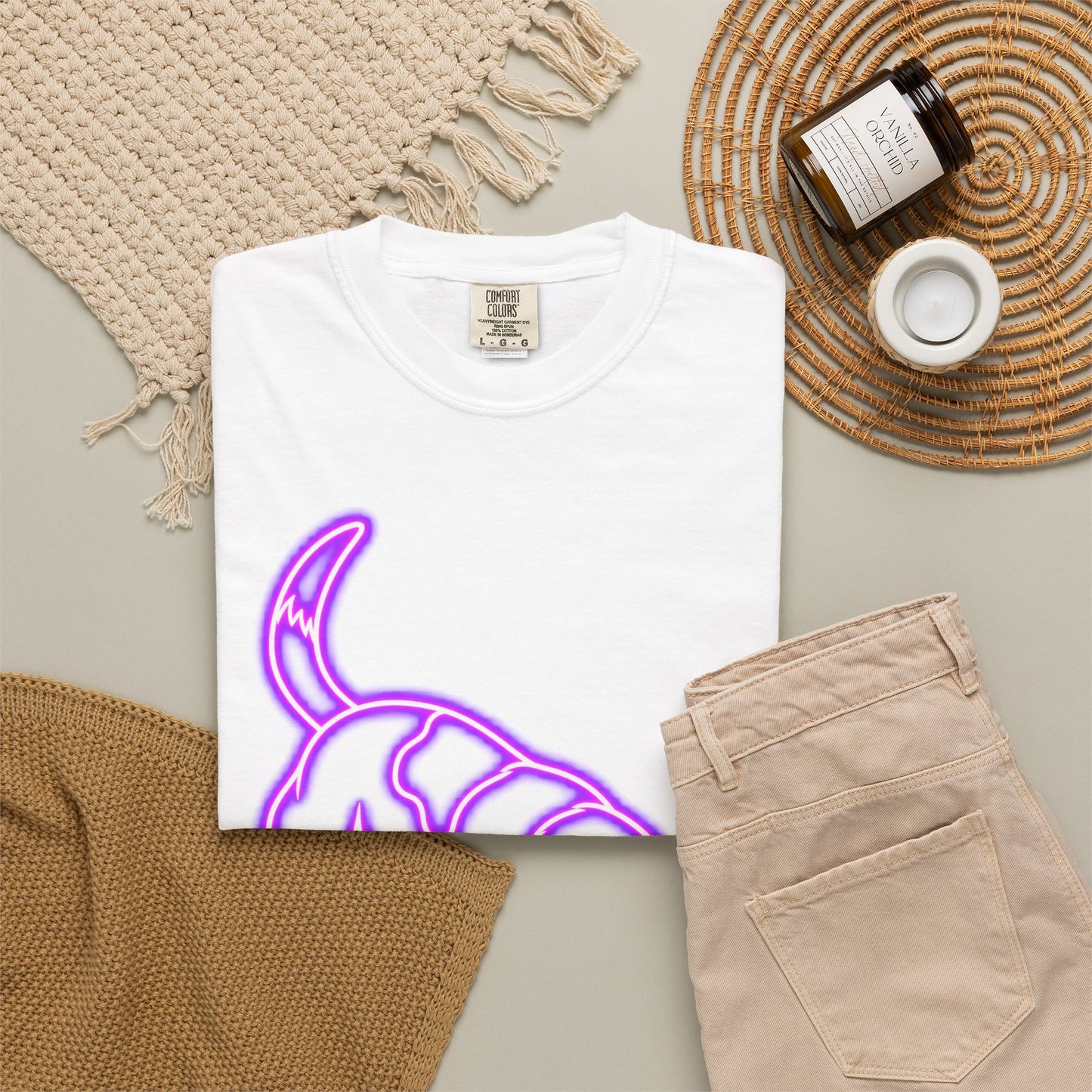 Beagle T-shirt - Neon Purple Tracker Hound