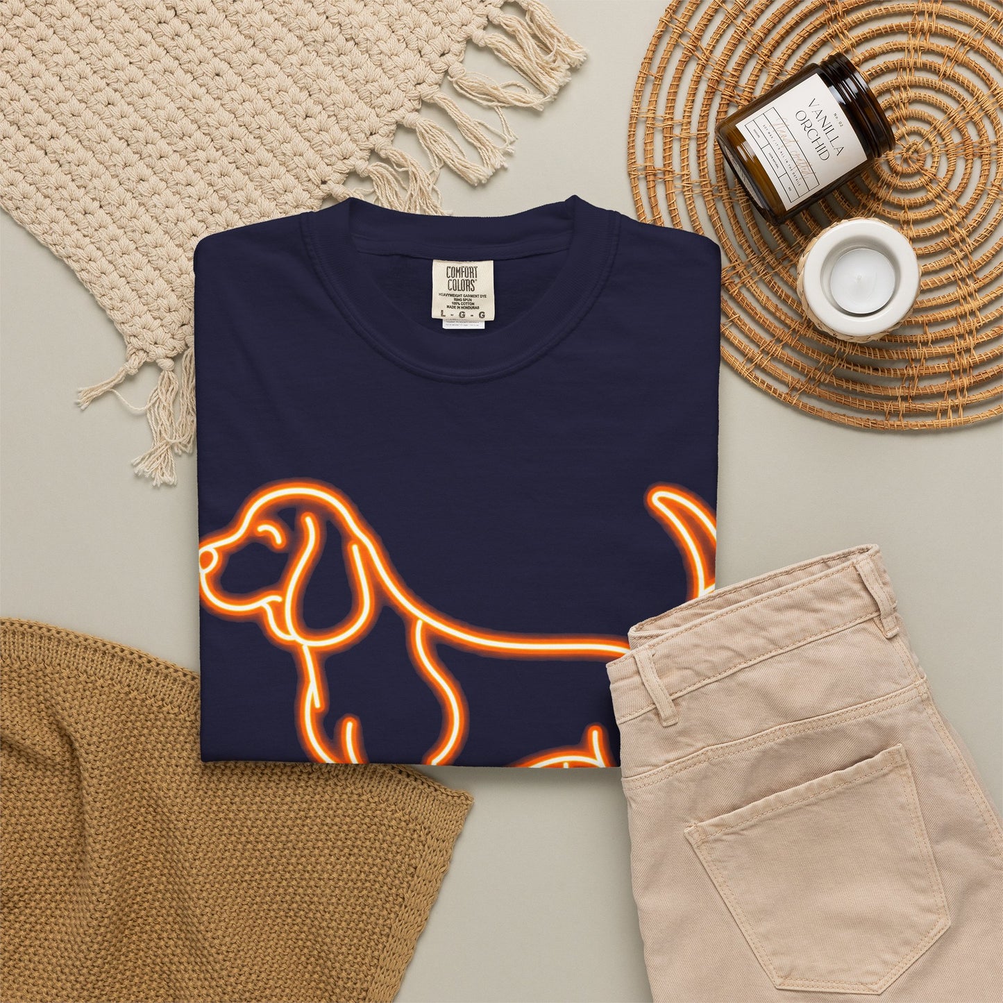 Beagle - Neon Orange Hound