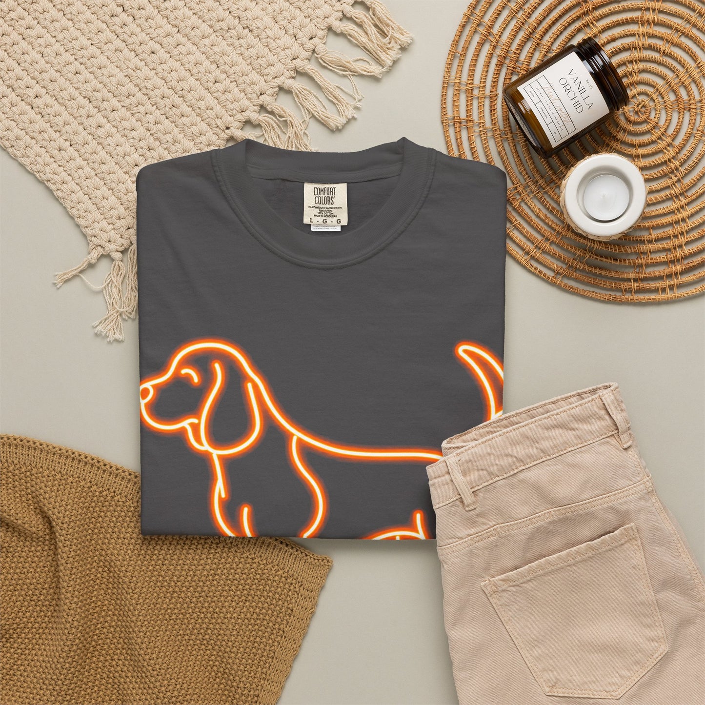 Beagle - Neon Orange Hound