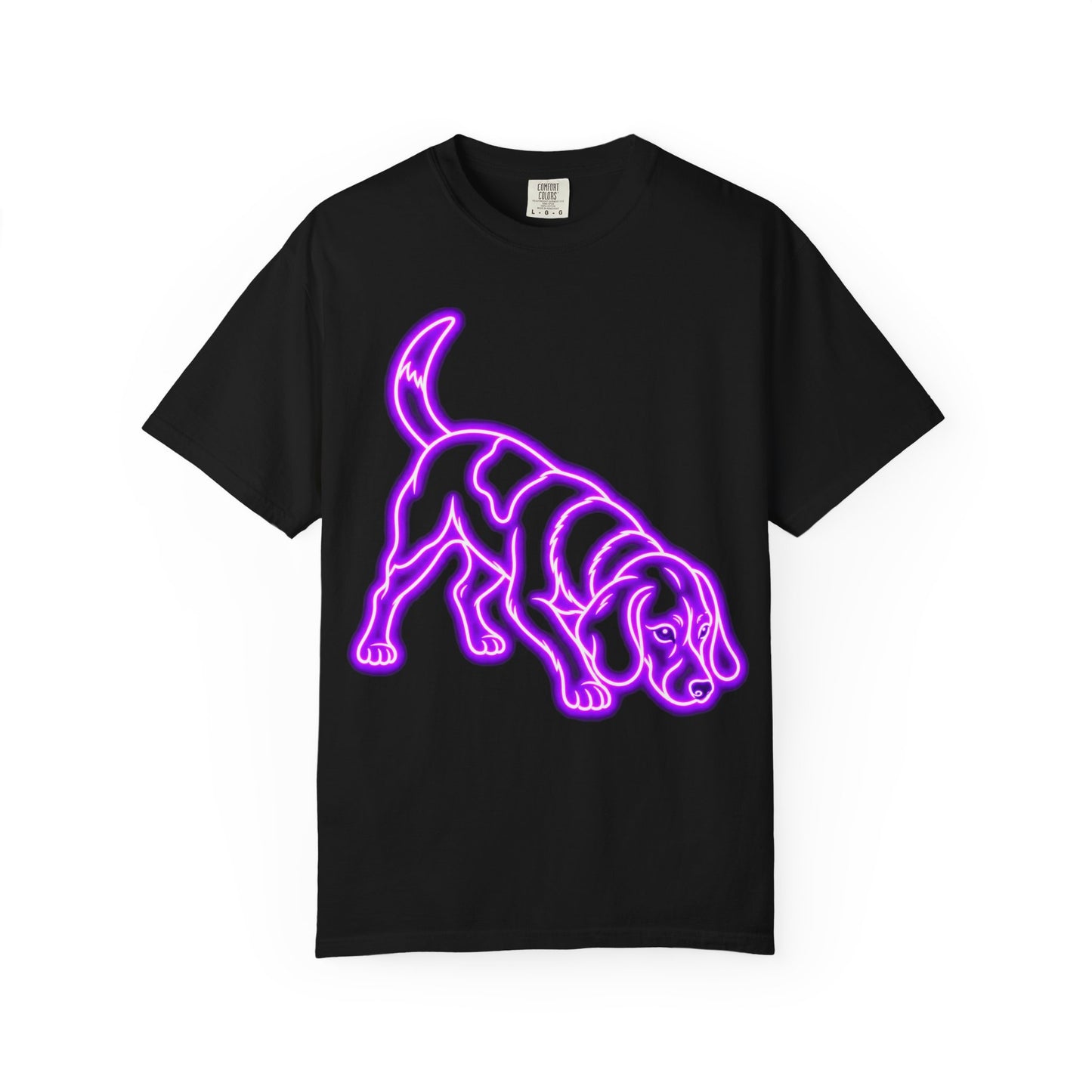Beagle T-shirt - Neon Purple Tracker Hound