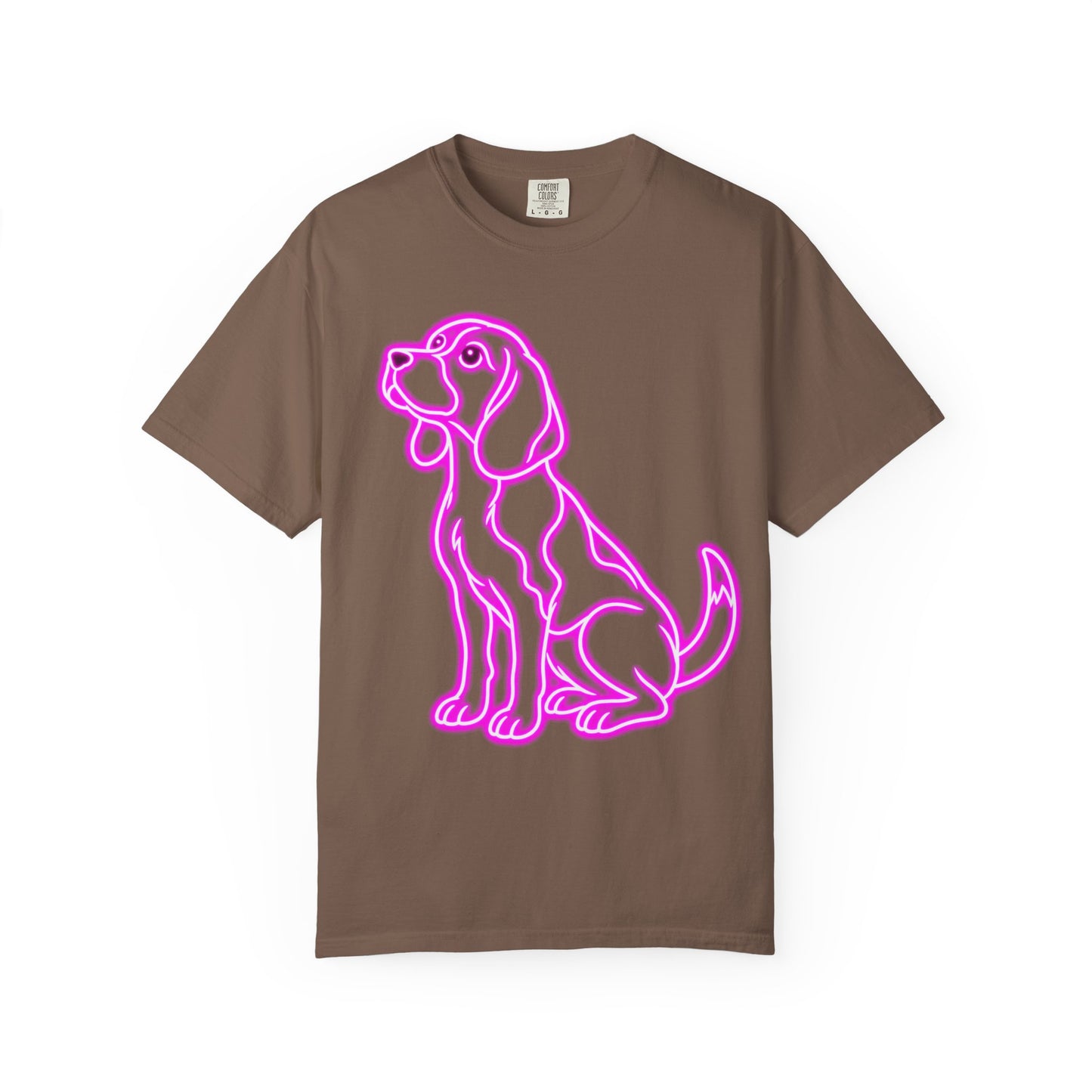 Beagle T-shirt - Neon Purple Patient Hound