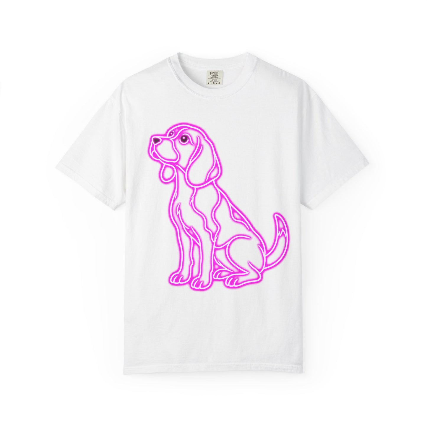Beagle T-shirt - Neon Purple Patient Hound