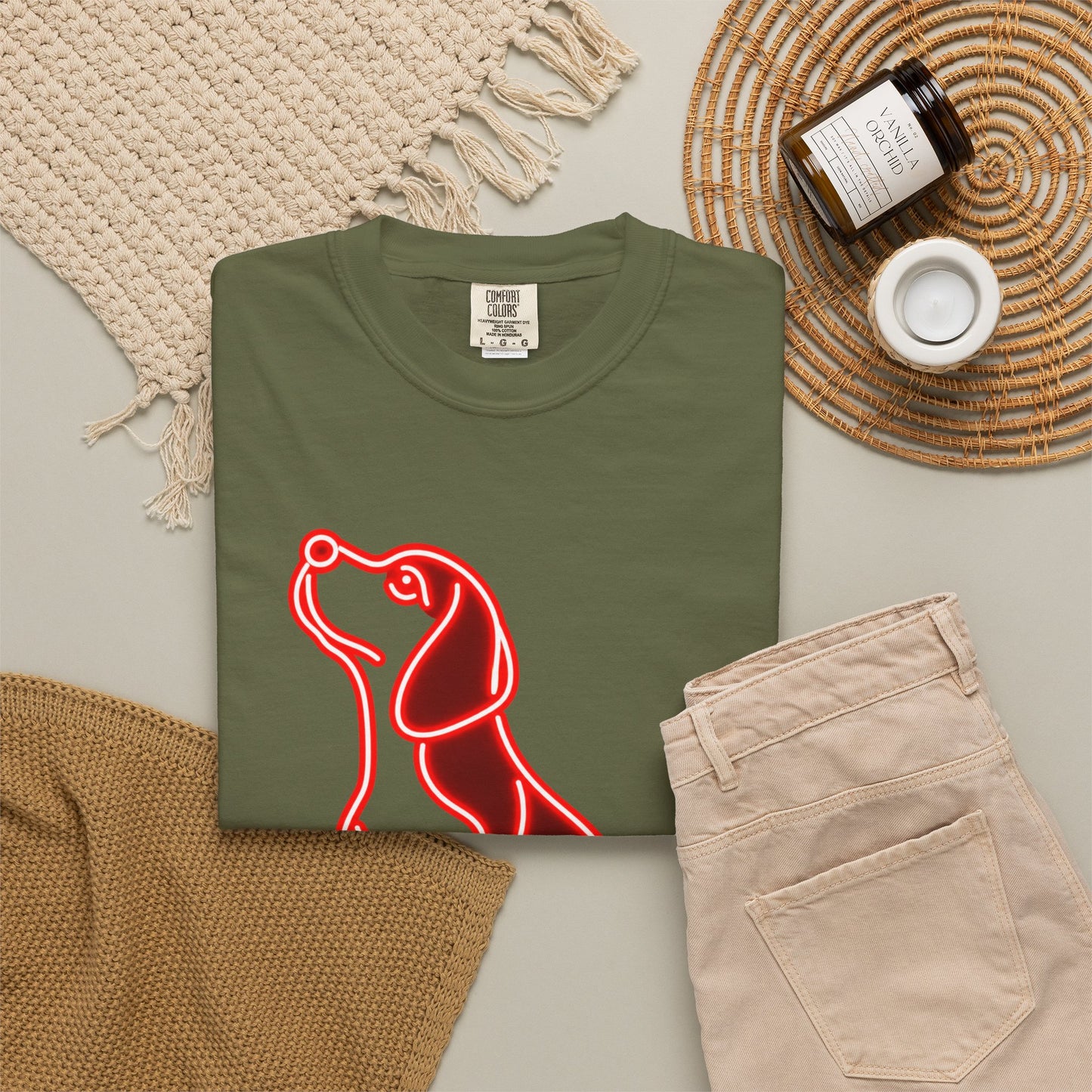 Beagle - Neon Red Hound