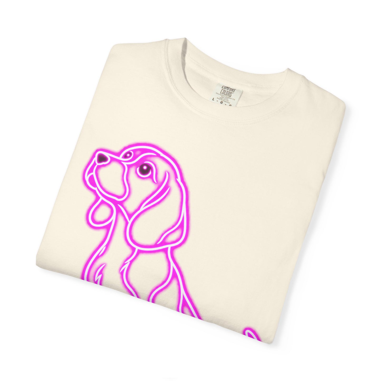 Beagle T-shirt - Neon Purple Patient Hound