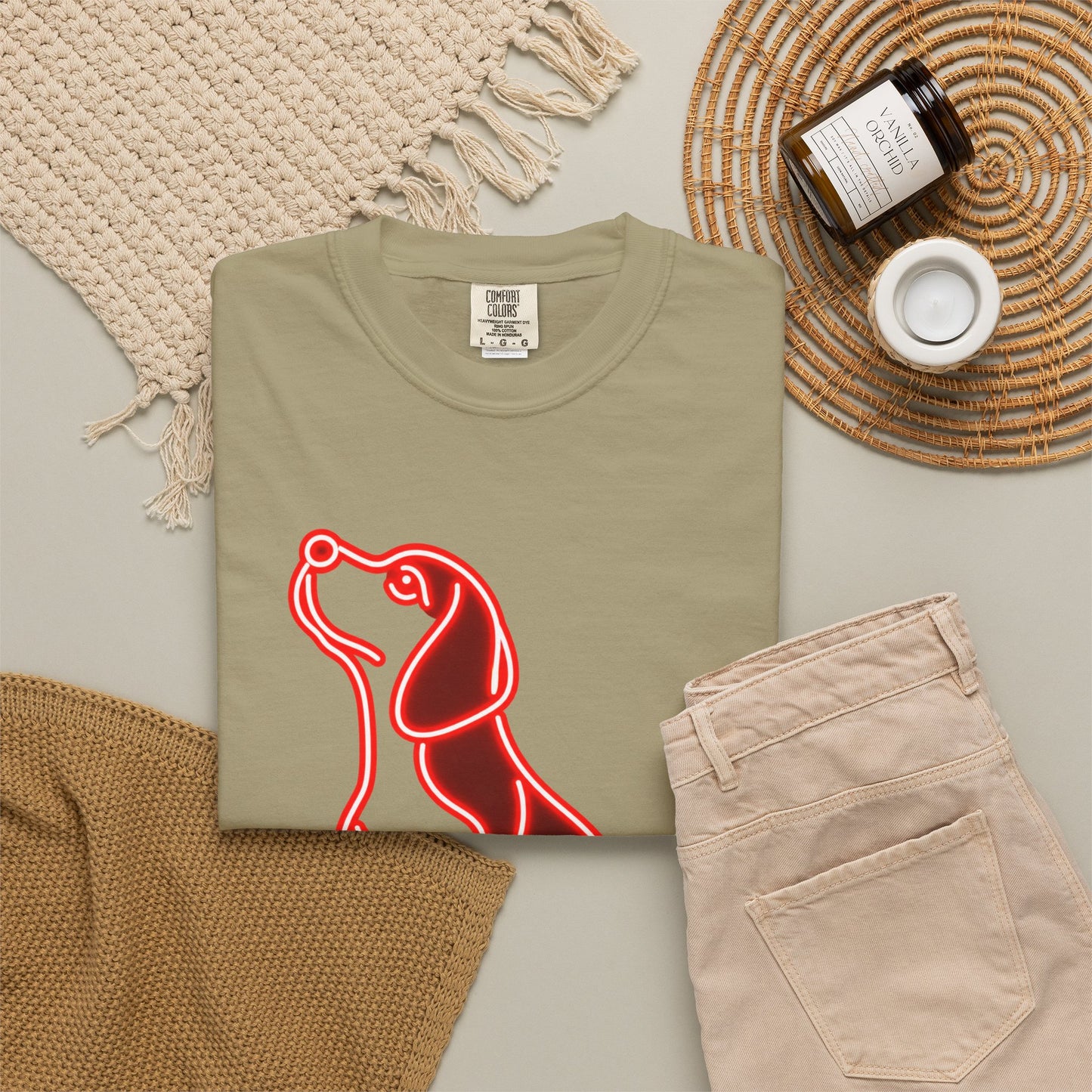 Beagle - Neon Red Hound