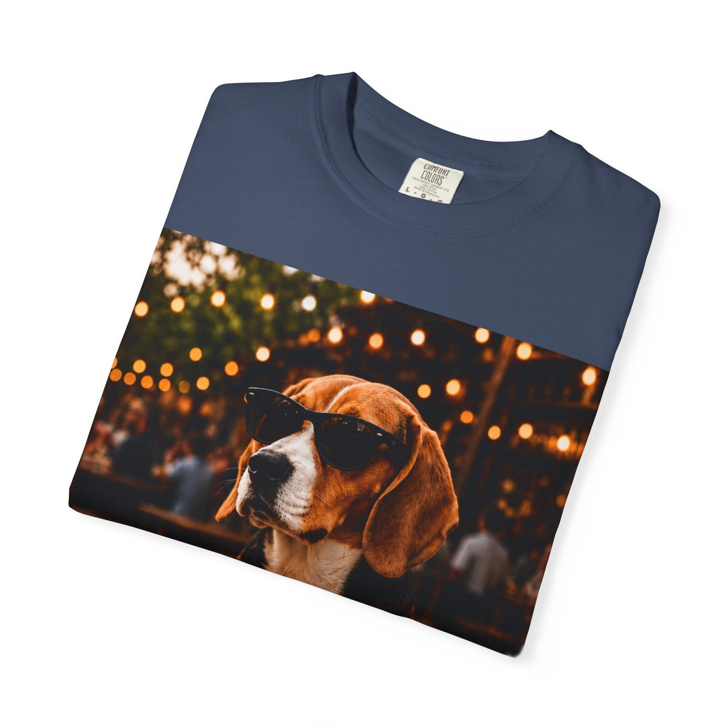 Beagle Coffee Lover T-Shirt – Hound with "I ❤️ coffee" Mug Graphic