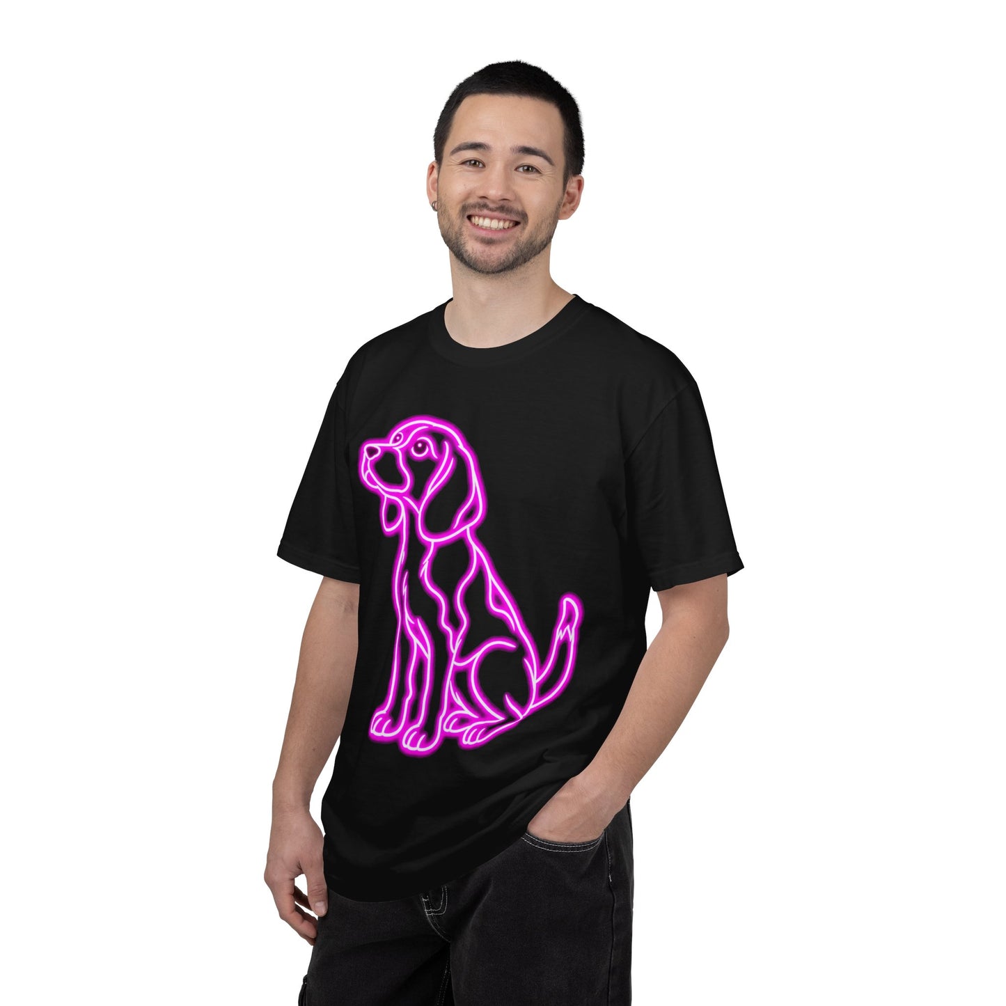 Beagle T-shirt - Neon Purple Patient Hound