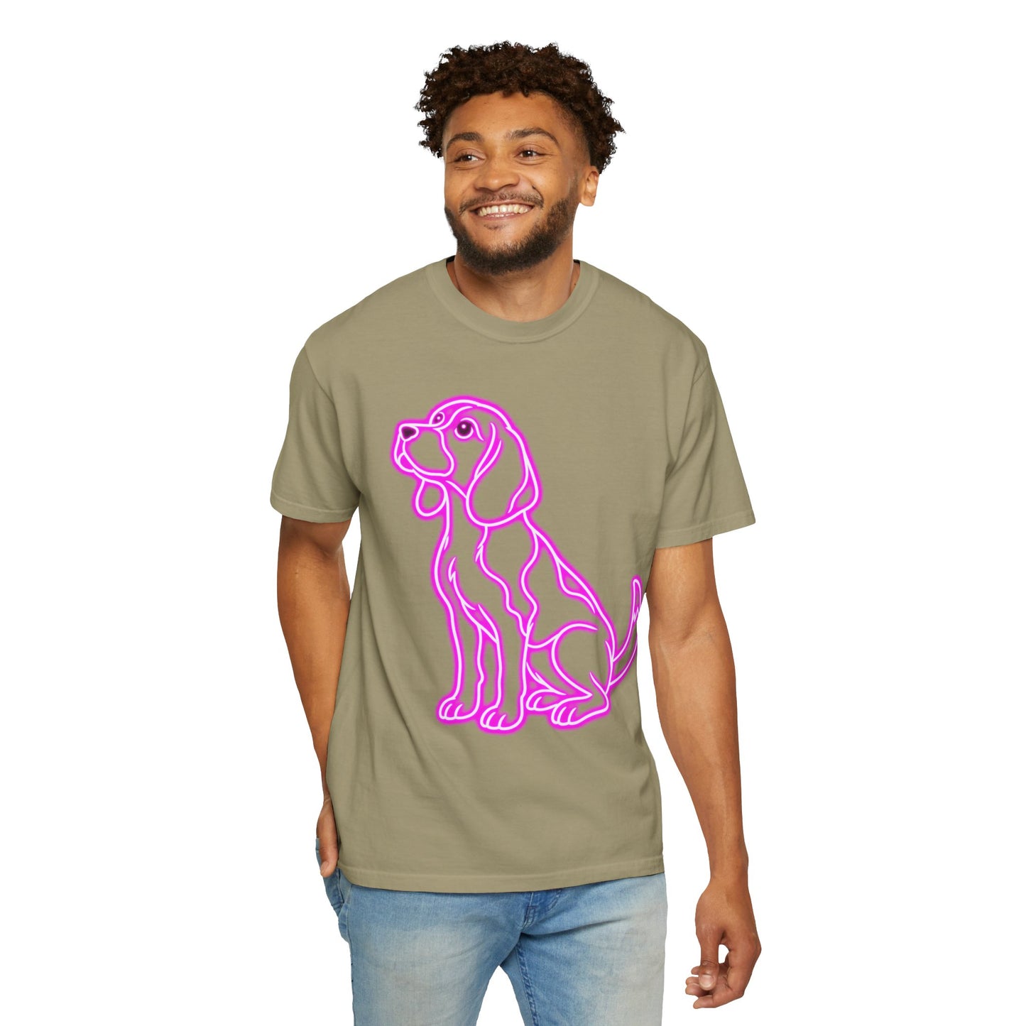 Beagle T-shirt - Neon Purple Patient Hound