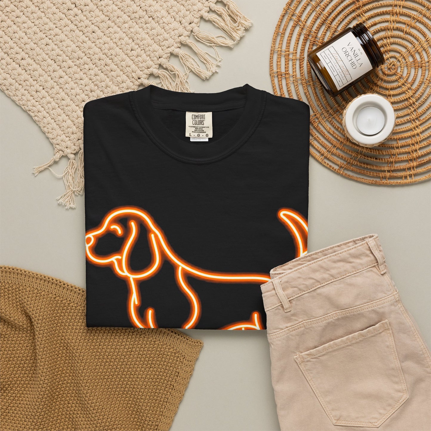 Beagle - Neon Orange Hound