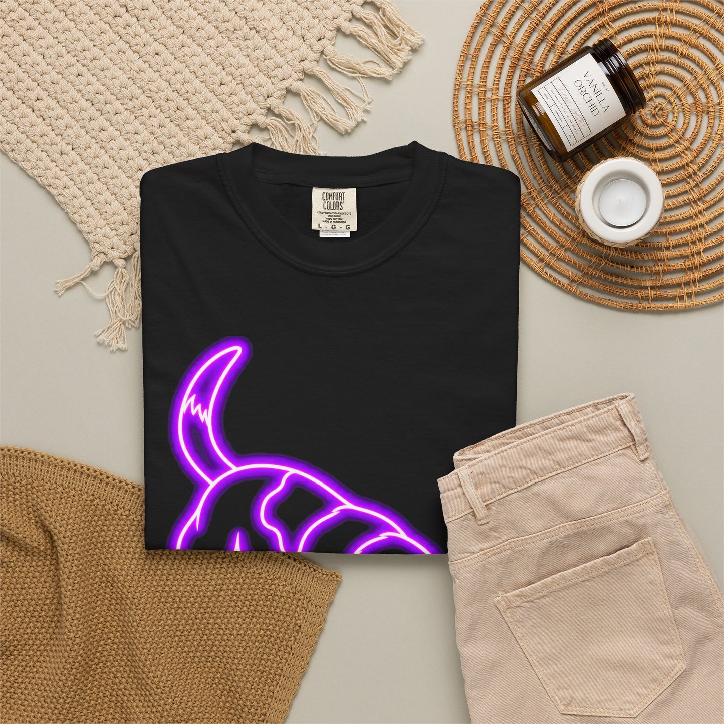 Beagle T-shirt - Neon Purple Tracker Hound