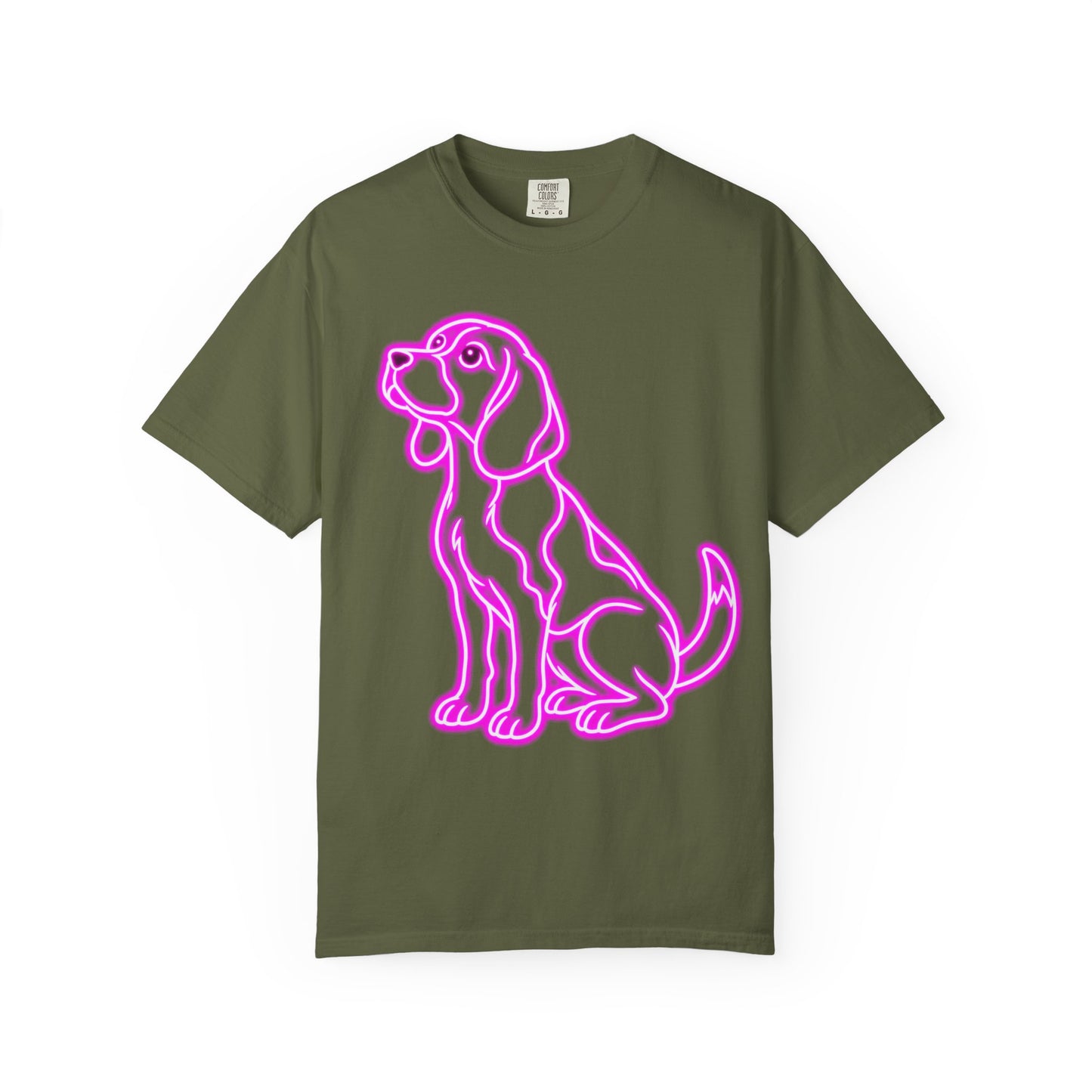 Beagle T-shirt - Neon Purple Patient Hound
