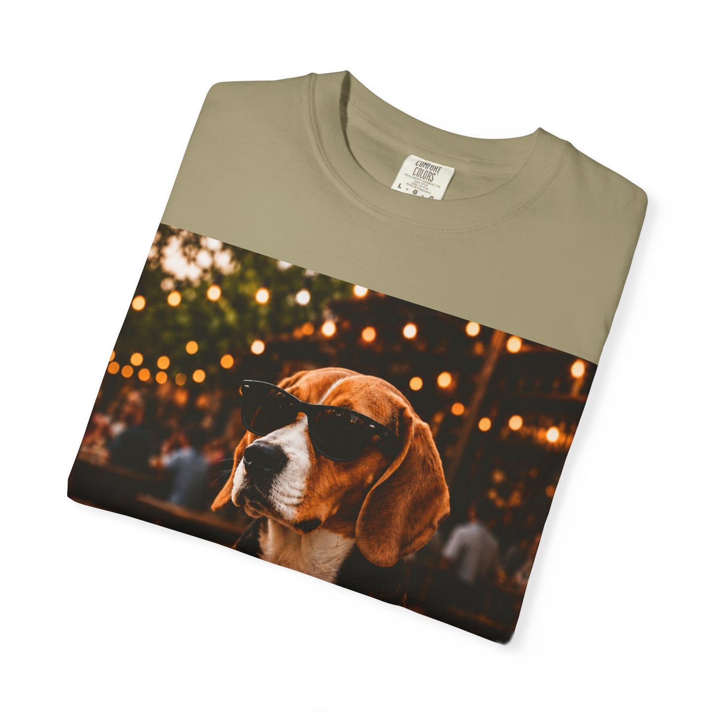 Beagle Coffee Lover T-Shirt – Hound with "I ❤️ coffee" Mug Graphic