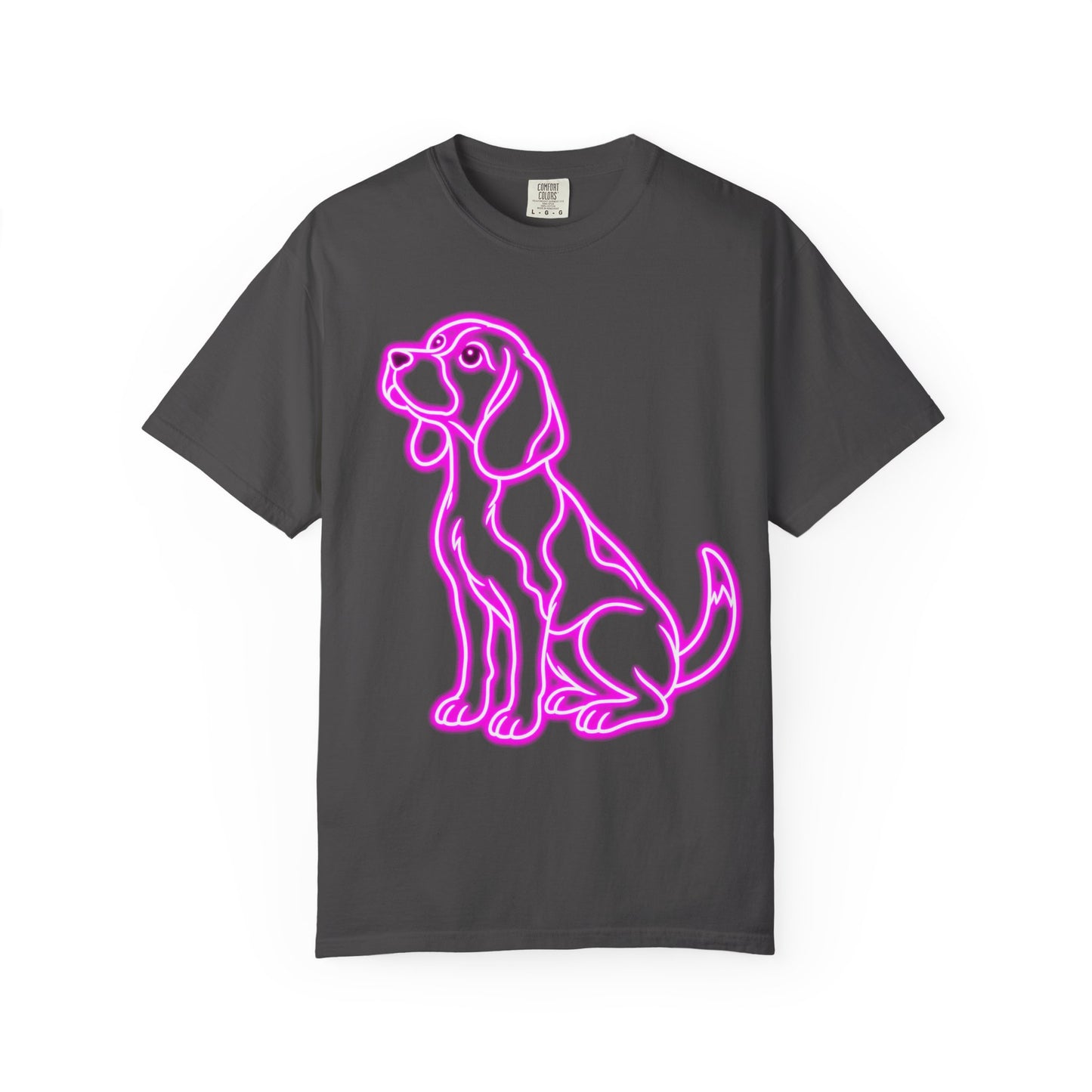 Beagle T-shirt - Neon Purple Patient Hound