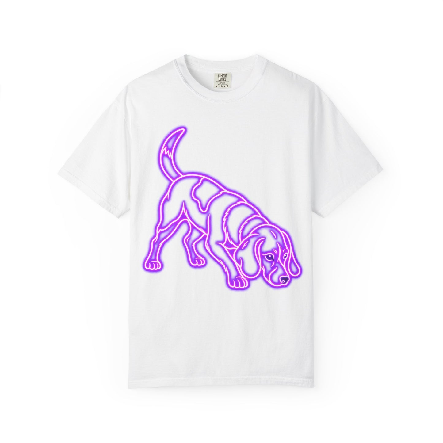 Beagle T-shirt - Neon Purple Tracker Hound