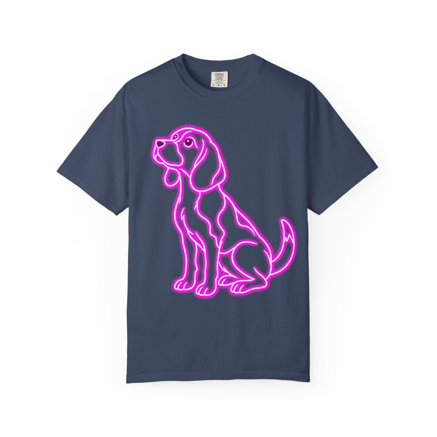 Beagle T-shirt - Neon Purple Patient Hound