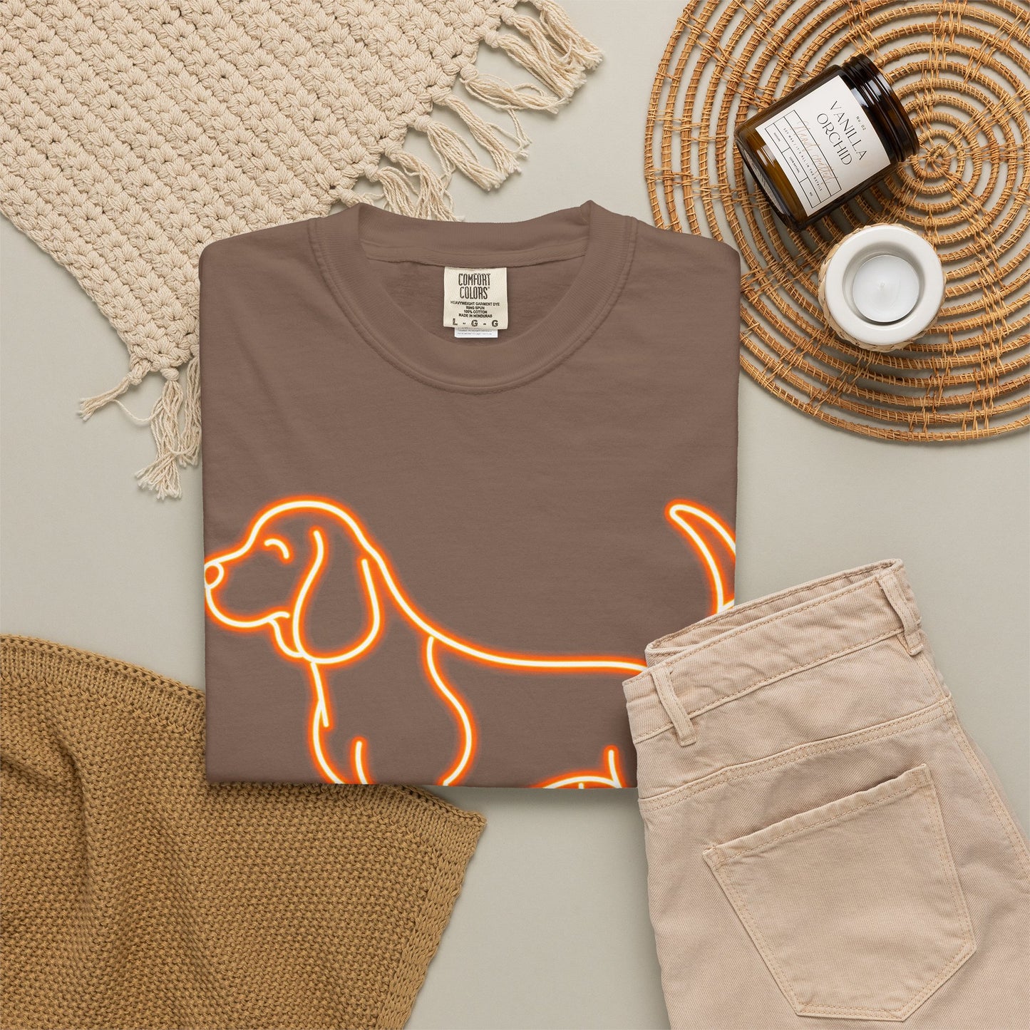 Beagle - Neon Orange Hound