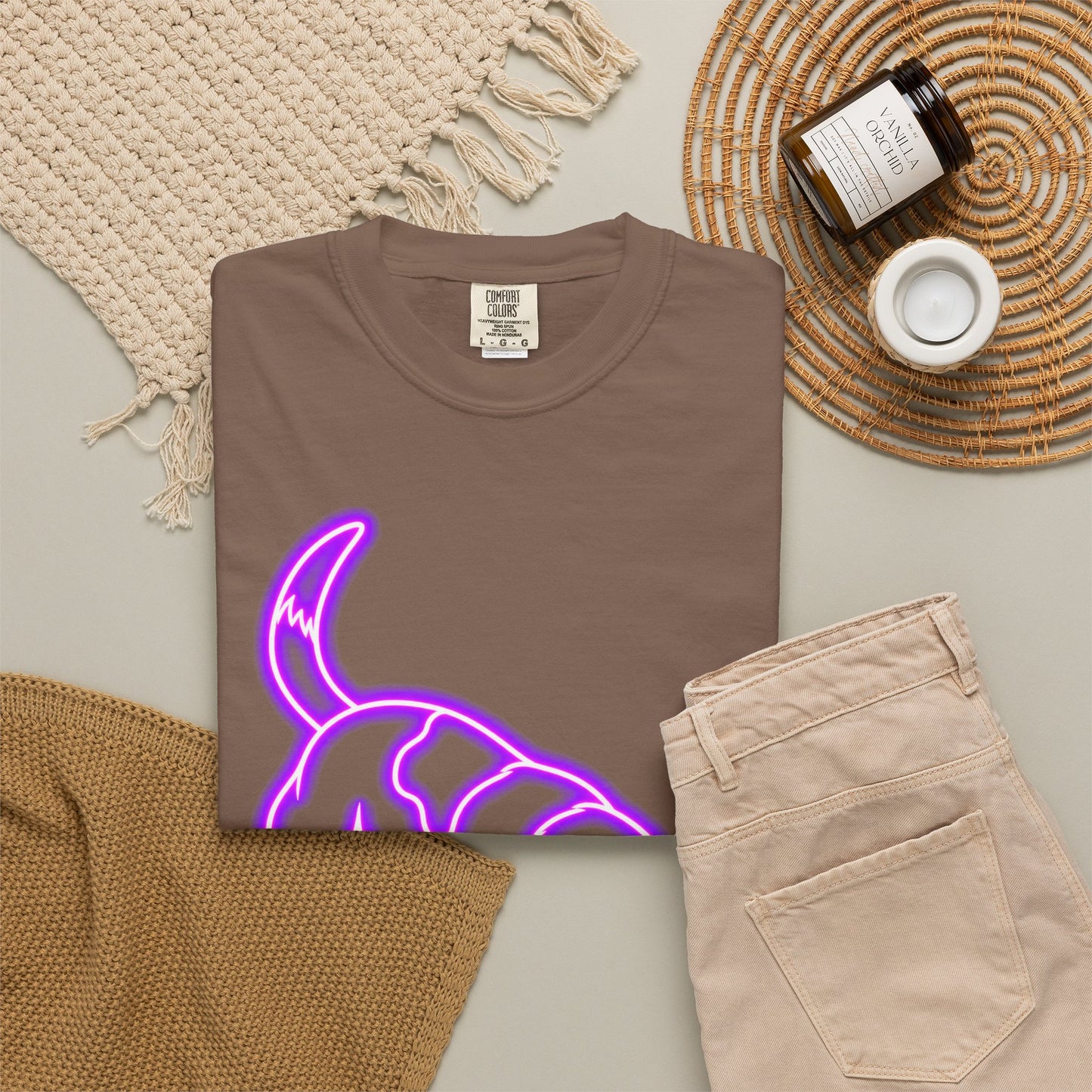 Beagle T-shirt - Neon Purple Tracker Hound