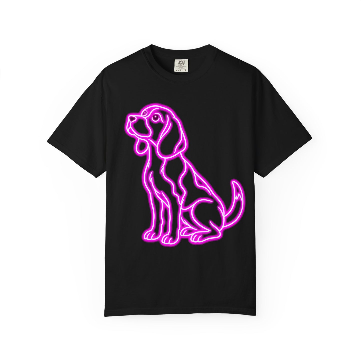 Beagle T-shirt - Neon Purple Patient Hound