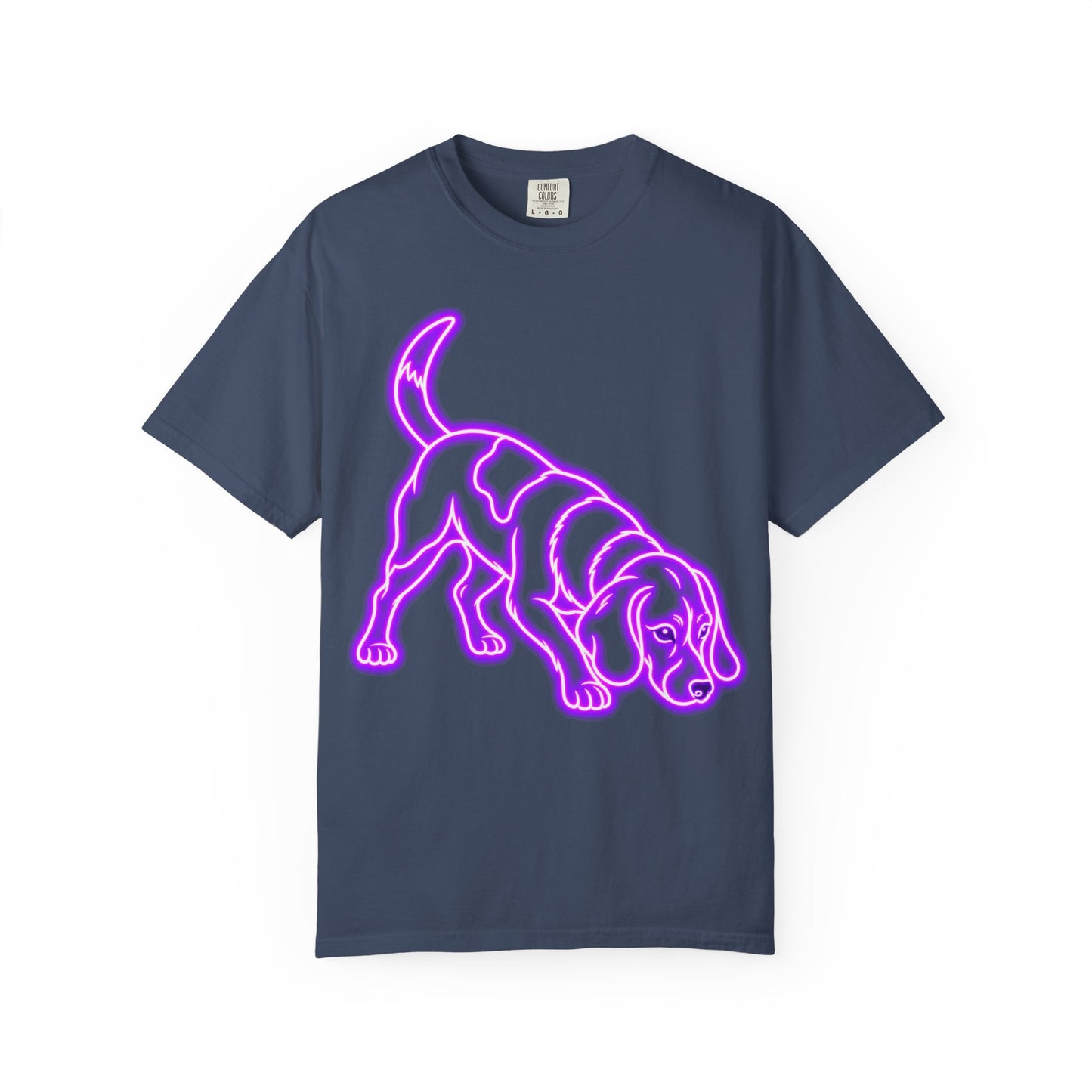 Beagle T-shirt - Neon Purple Tracker Hound