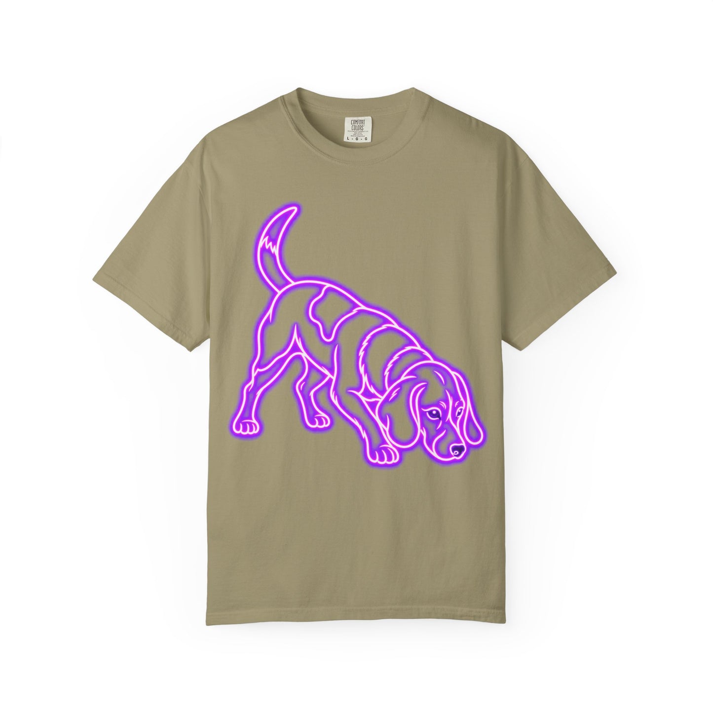 Beagle T-shirt - Neon Purple Tracker Hound