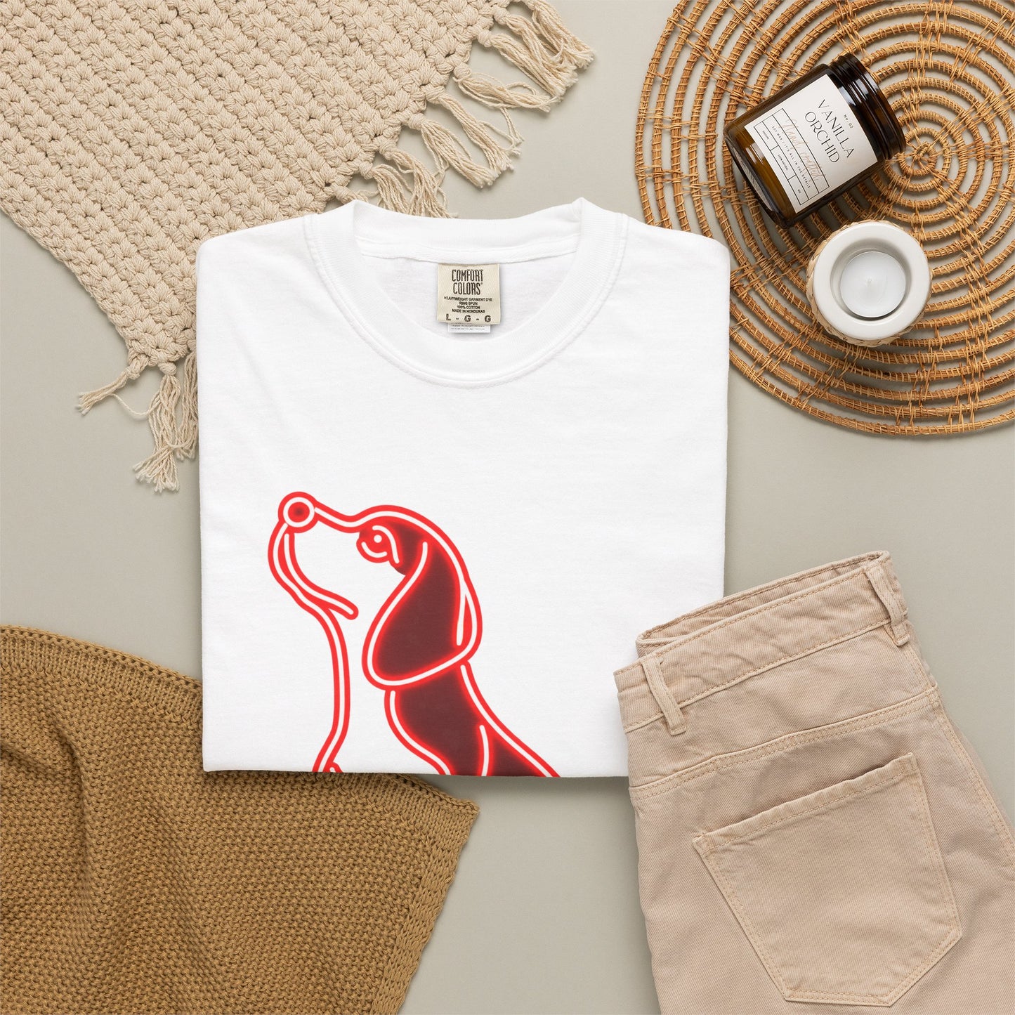 Beagle - Neon Red Hound