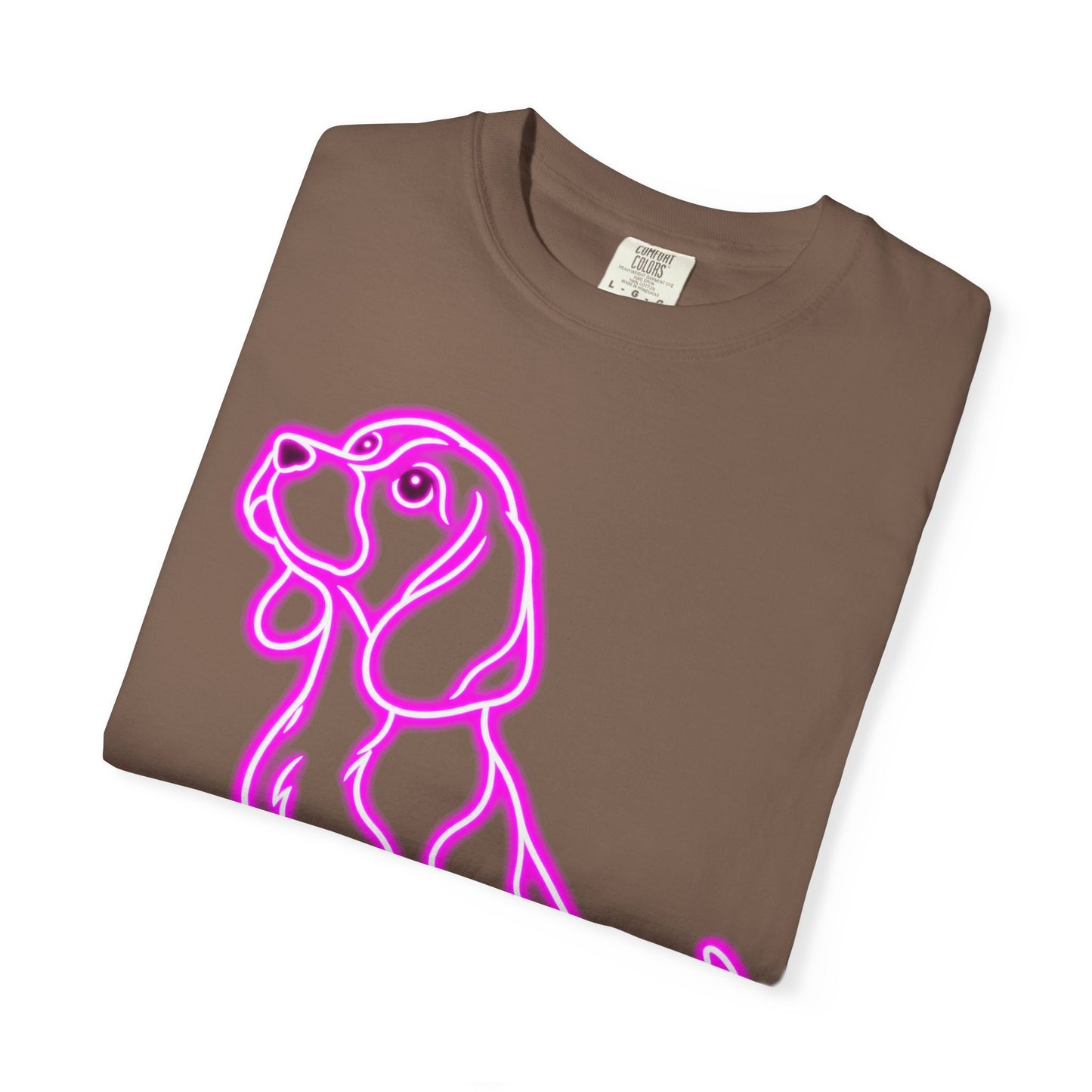 Beagle T-shirt - Neon Purple Patient Hound