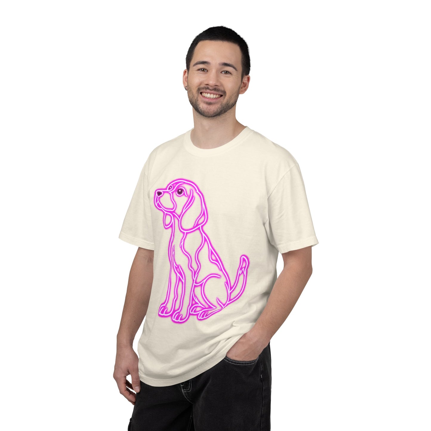 Beagle T-shirt - Neon Purple Patient Hound