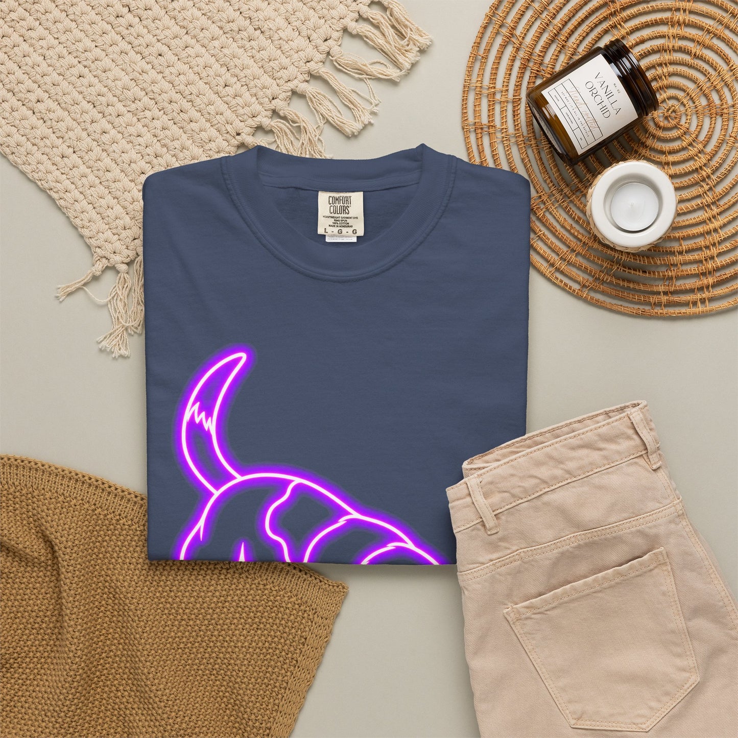Beagle T-shirt - Neon Purple Tracker Hound