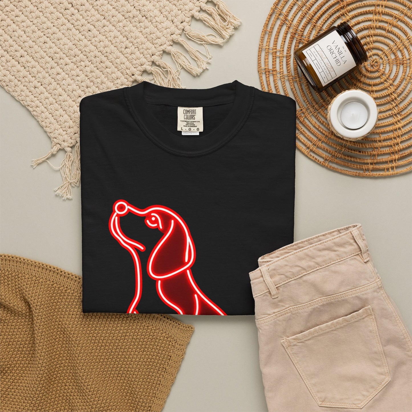 Beagle - Neon Red Hound