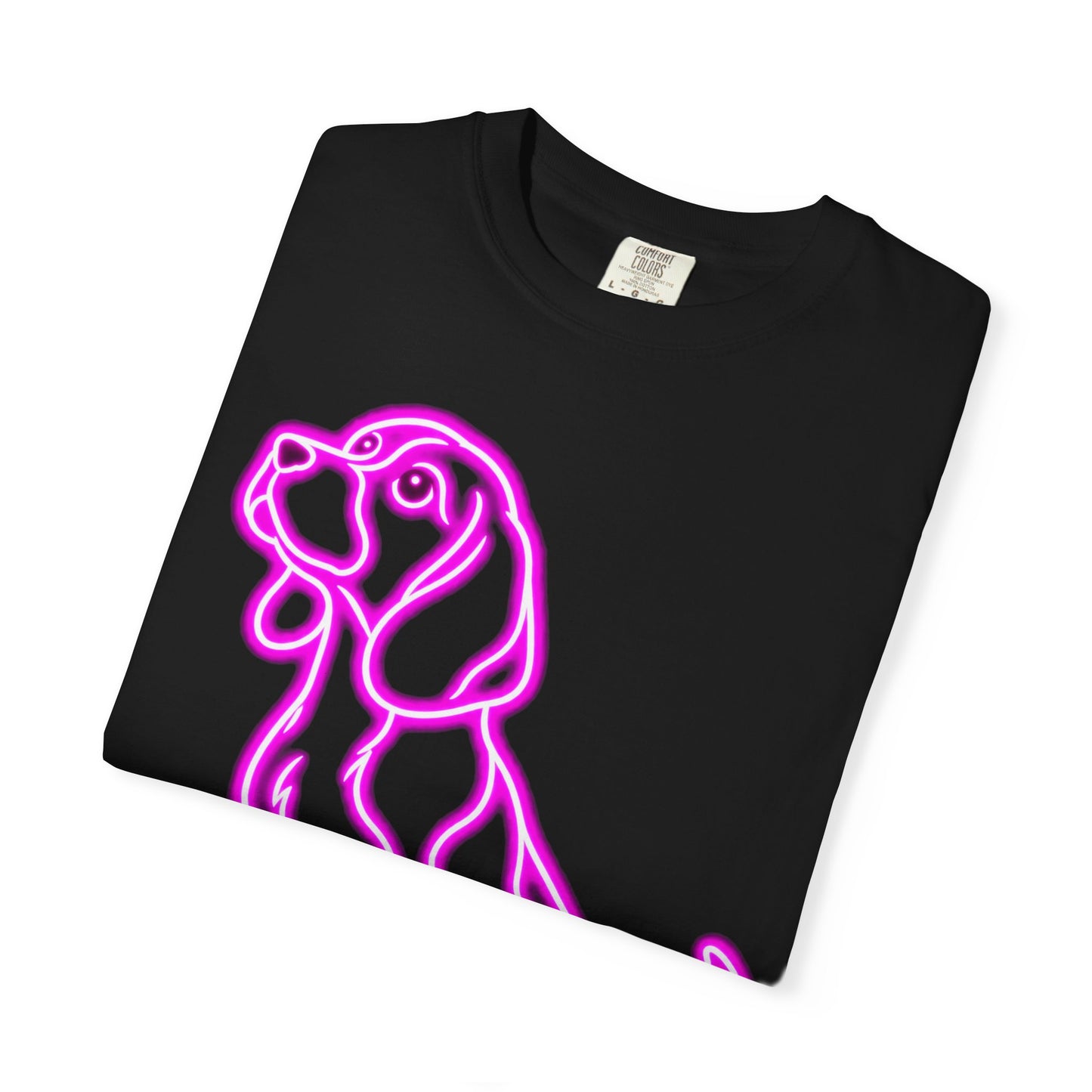 Beagle T-shirt - Neon Purple Patient Hound