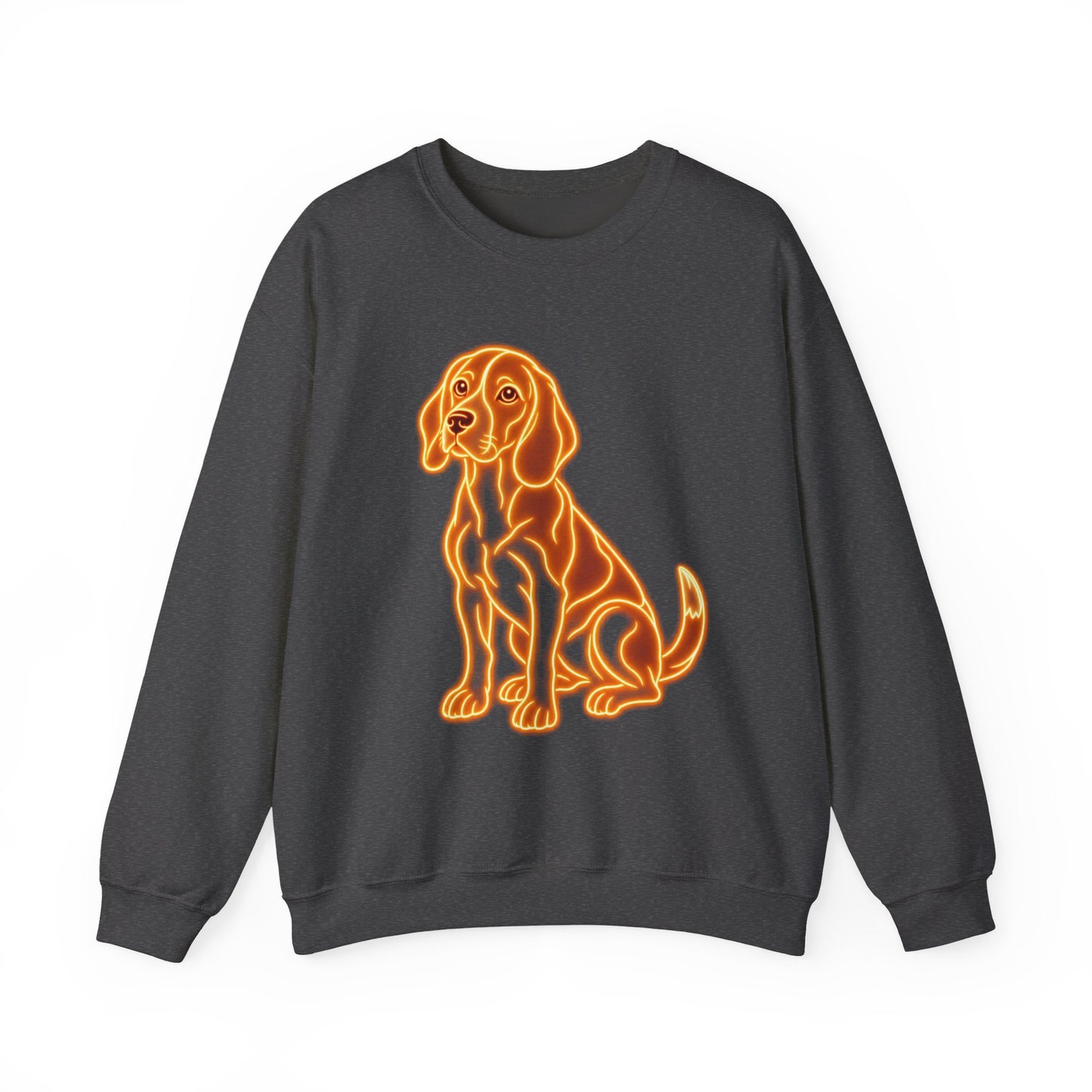 Beagle Sweatshirt — Neon Orange Loyal Hound