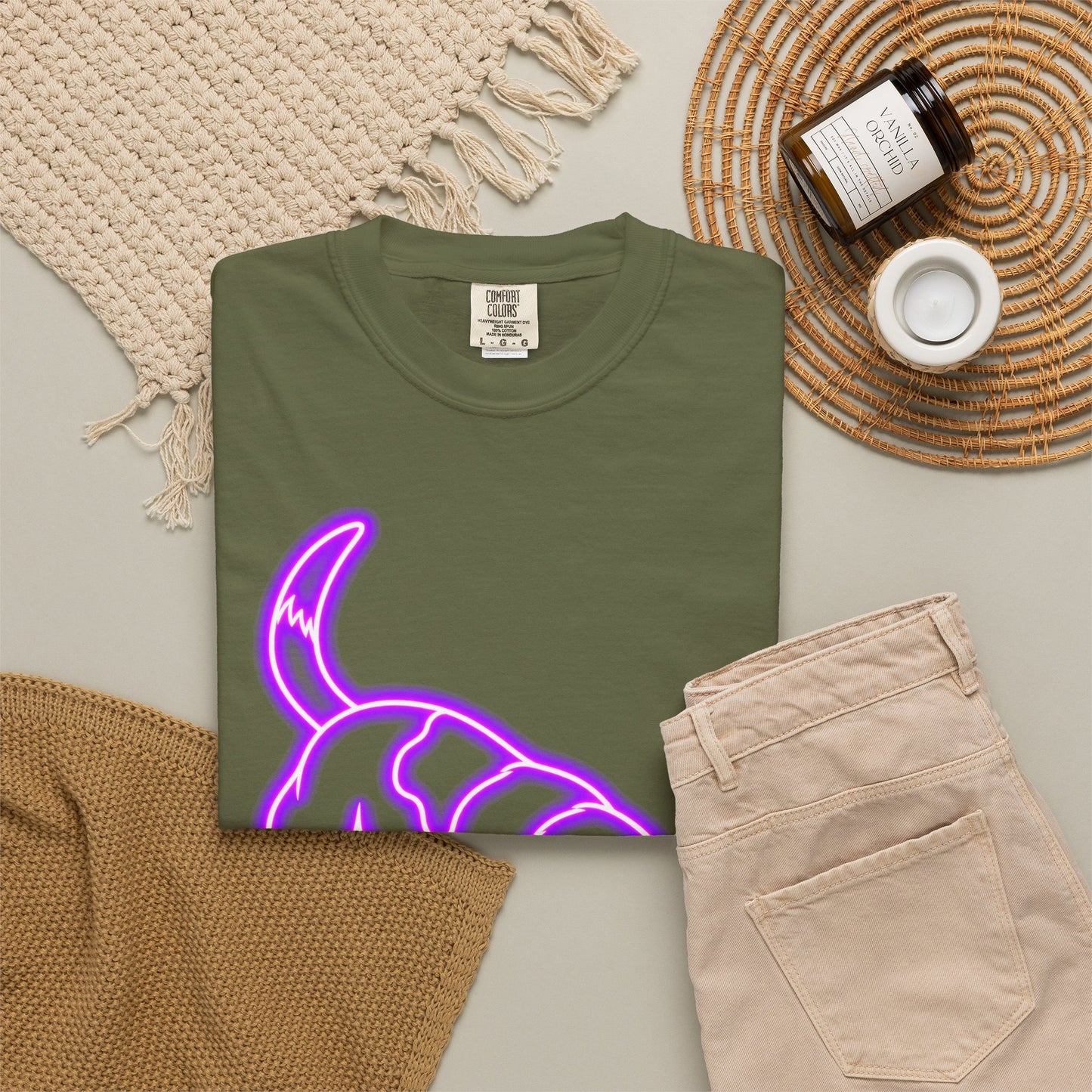 Beagle T-shirt - Neon Purple Tracker Hound