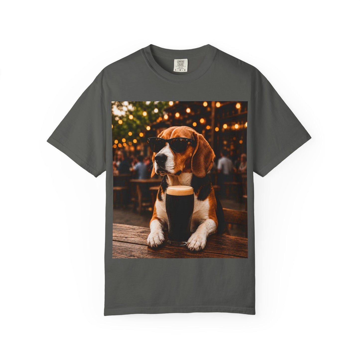 Beagle Pub T-Shirt – Sunglasses & Stout Dog Graphic Tee