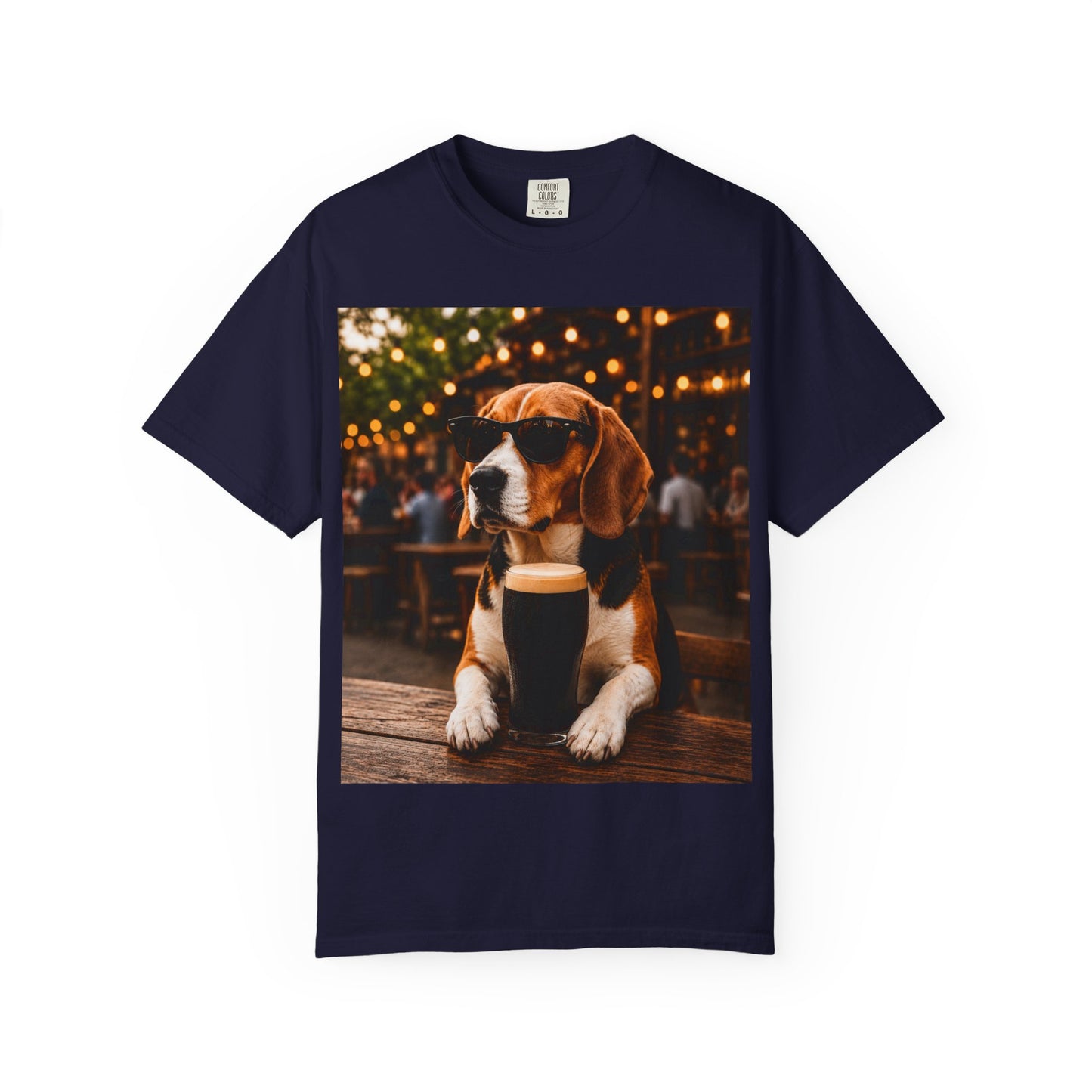 Beagle Pub T-Shirt – Sunglasses & Stout Dog Graphic Tee