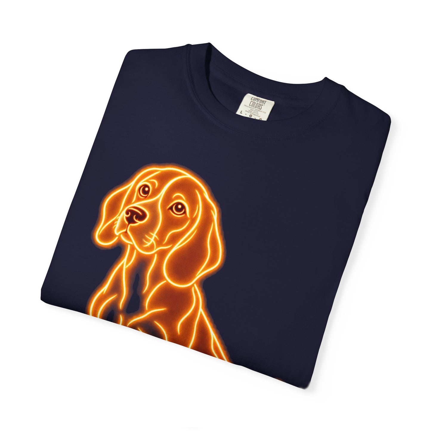 Beagle T-shirt - Neon Orange Loyal Hound