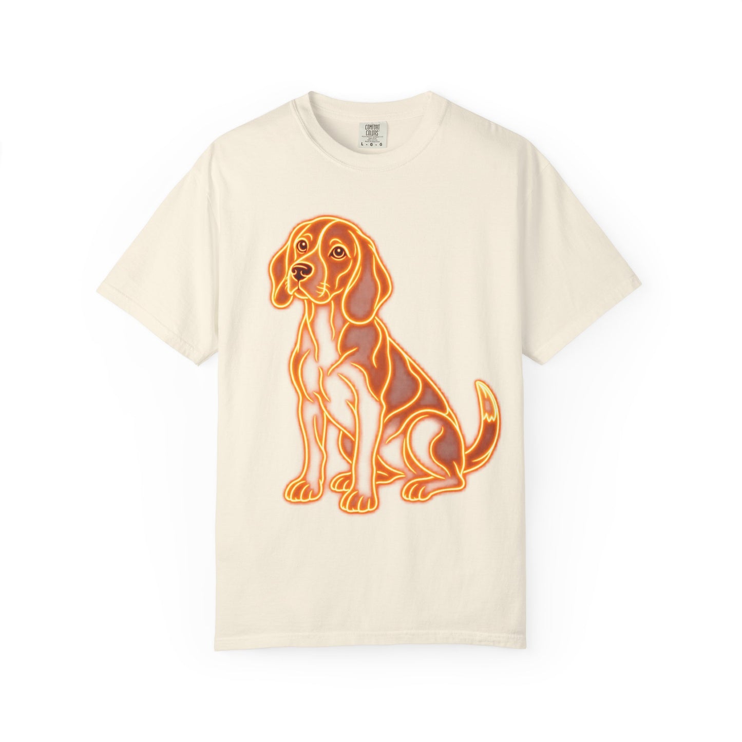 Beagle T-shirt - Neon Orange Loyal Hound