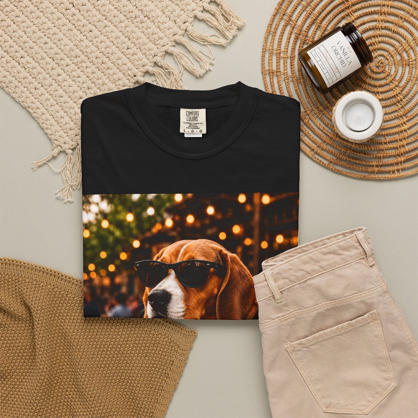 Beagle Pub T-Shirt – Sunglasses & Stout Dog Graphic Tee