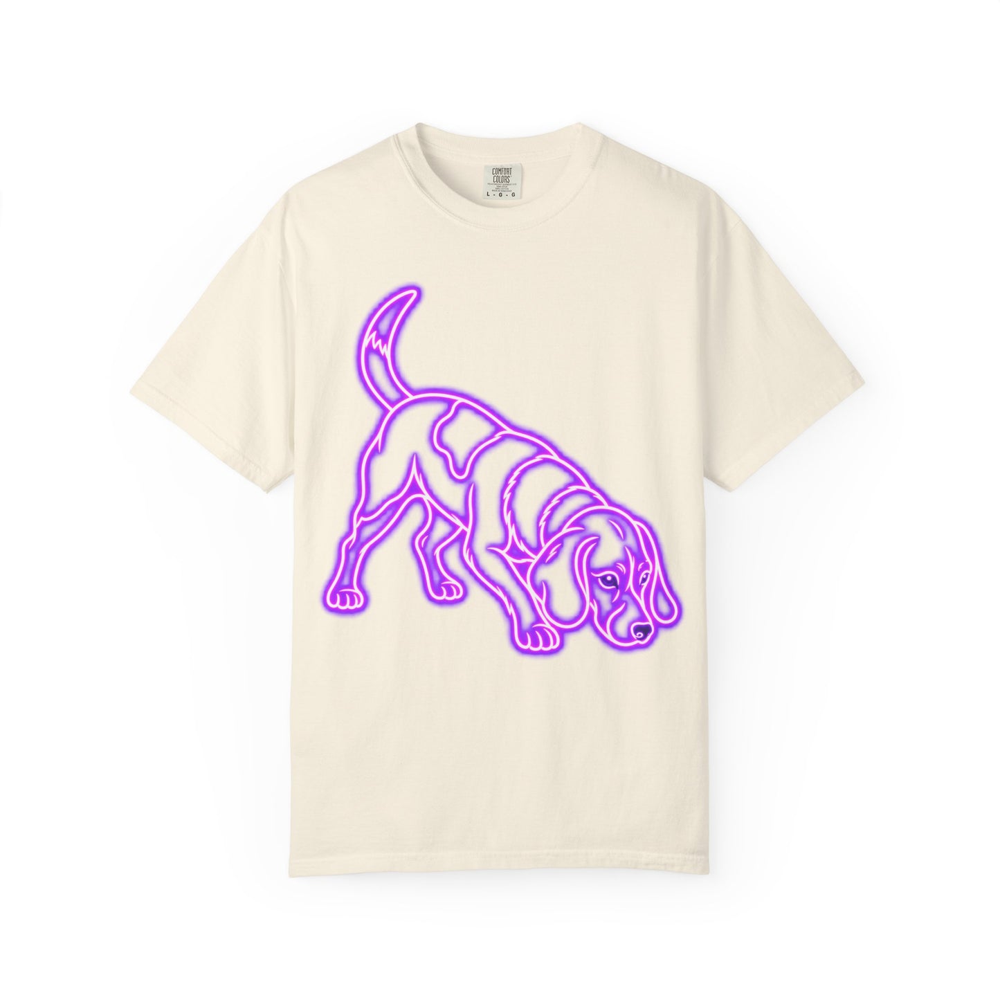 Beagle T-shirt - Neon Purple Tracker Hound