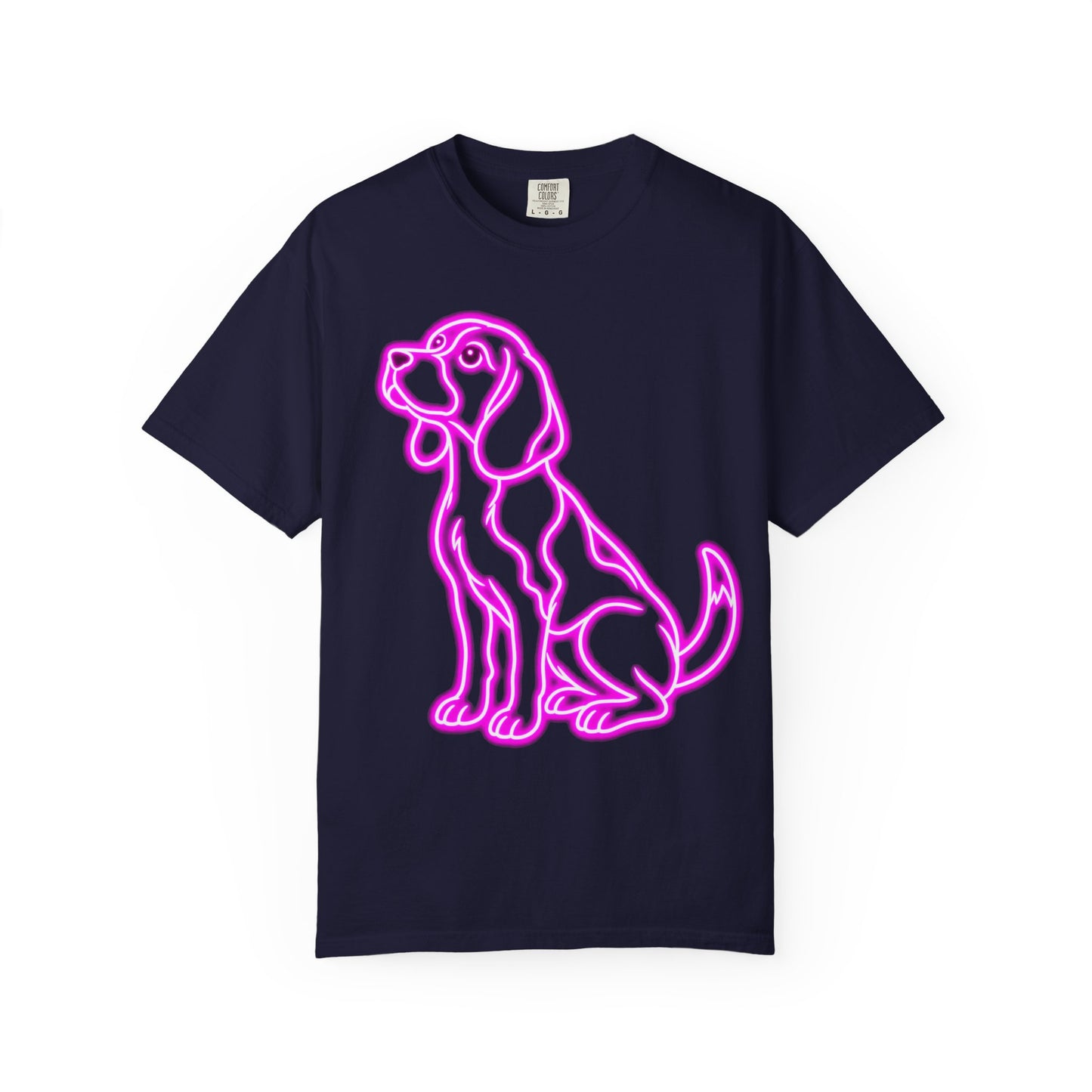Beagle T-shirt - Neon Purple Patient Hound