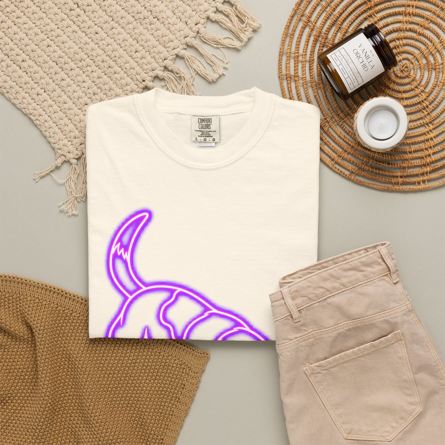 Beagle T-shirt - Neon Purple Tracker Hound