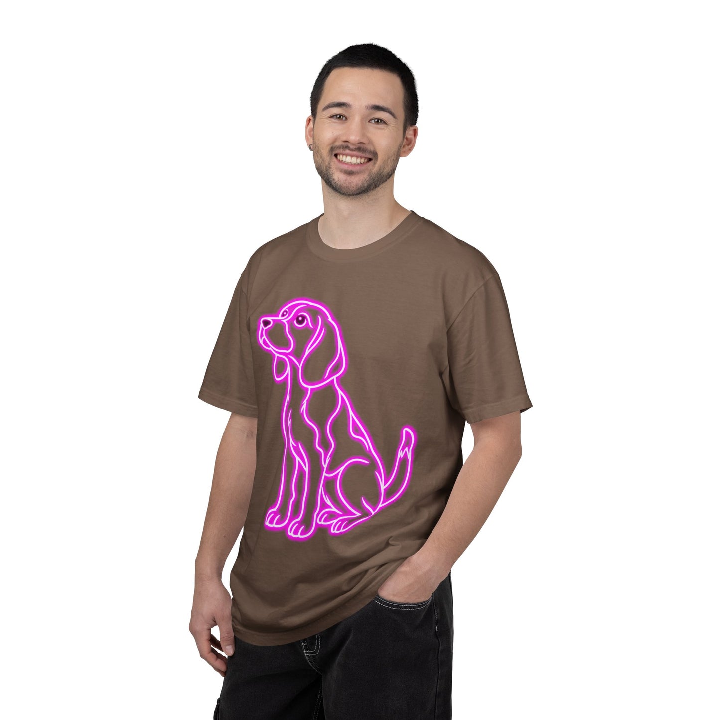 Beagle T-shirt - Neon Purple Patient Hound