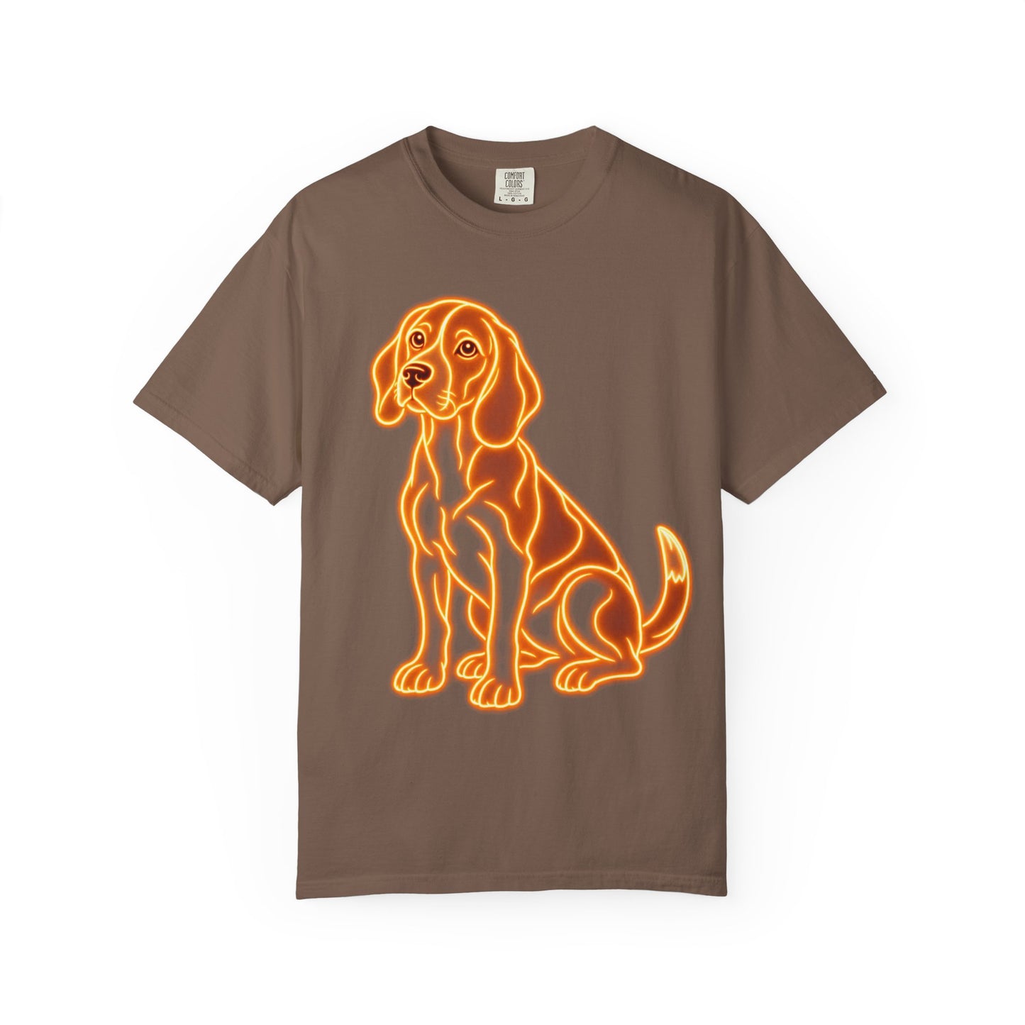 Beagle T-shirt - Neon Orange Loyal Hound