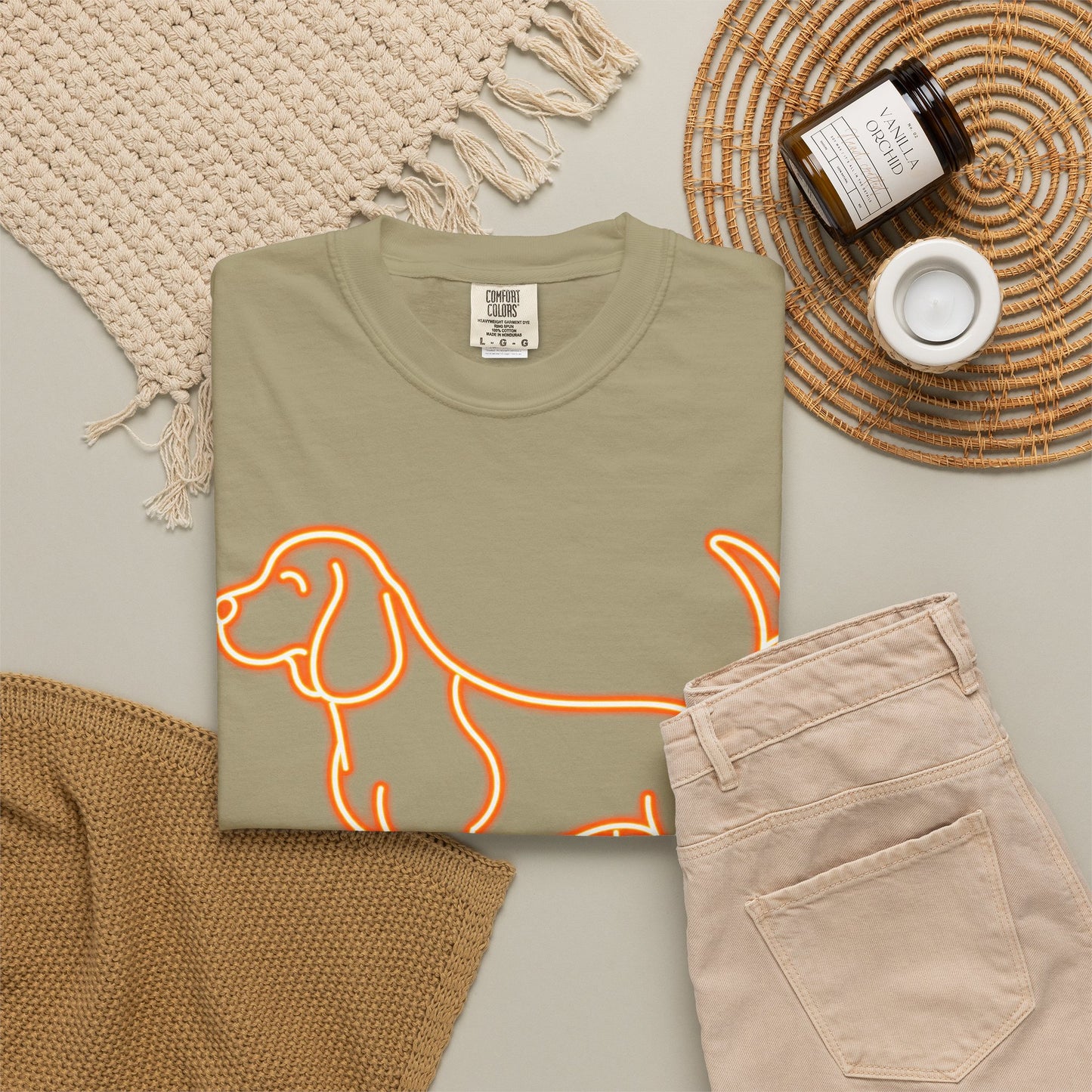 Beagle - Neon Orange Hound