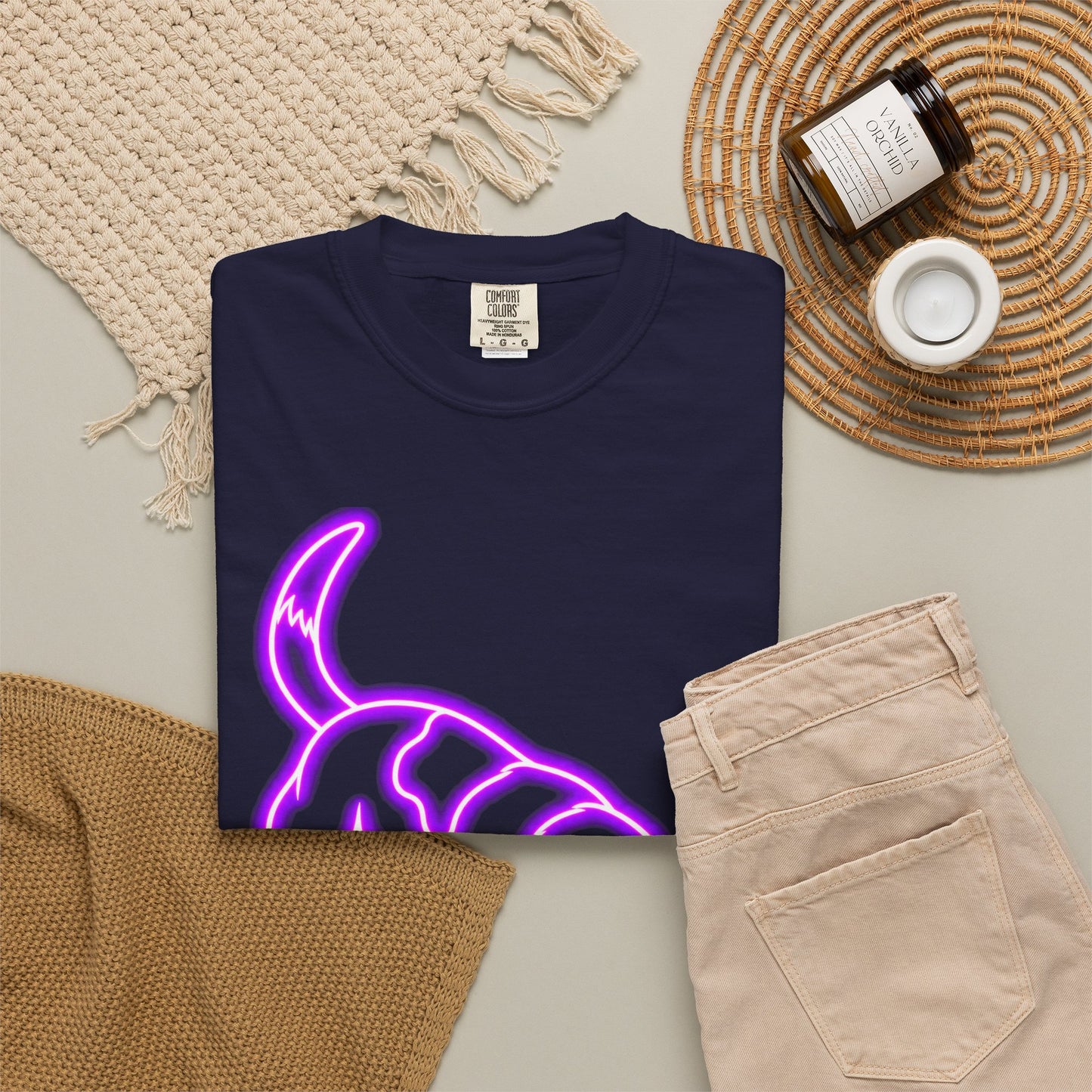 Beagle T-shirt - Neon Purple Tracker Hound